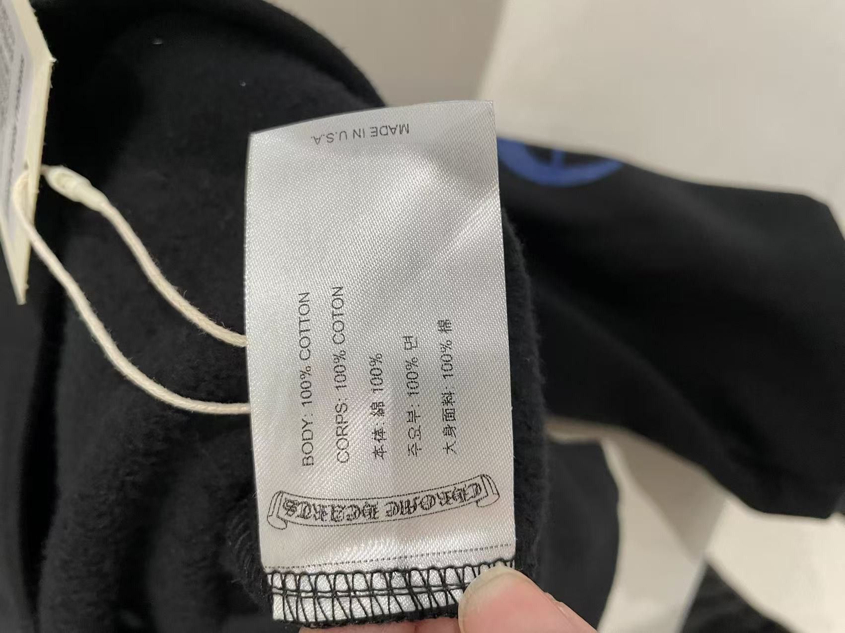 Chrome Hearts Chrome Hearts Blue Vertical Script Logo Pullover Hoodie Size M / US 6-8 / IT 42-44 - 8 Thumbnail