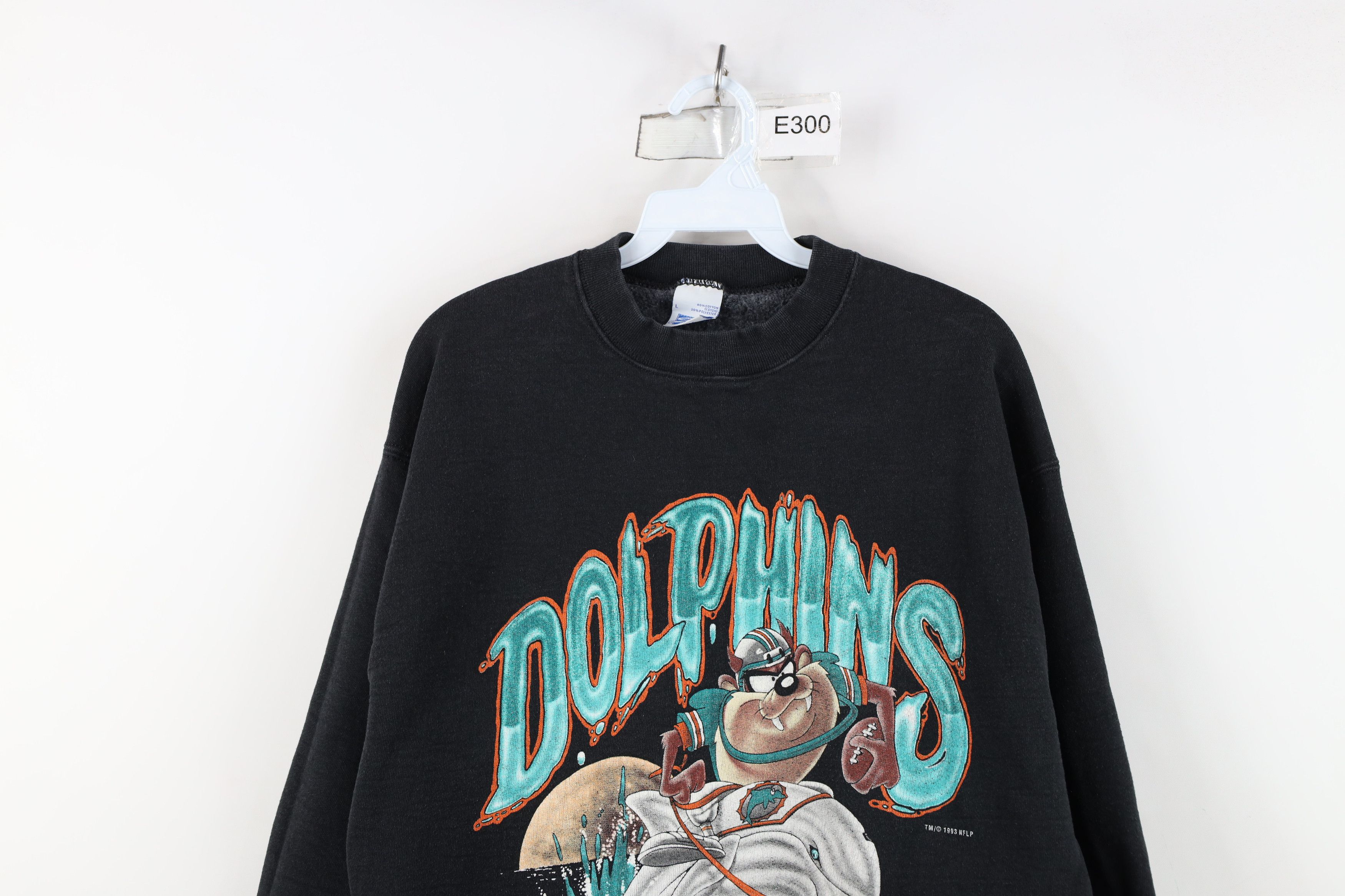 Vintage Vintage 90s Devil Miami Dolphins Football Sweatshirt USA Size US L / EU 52-54 / 3 - 2 Thumbnail
