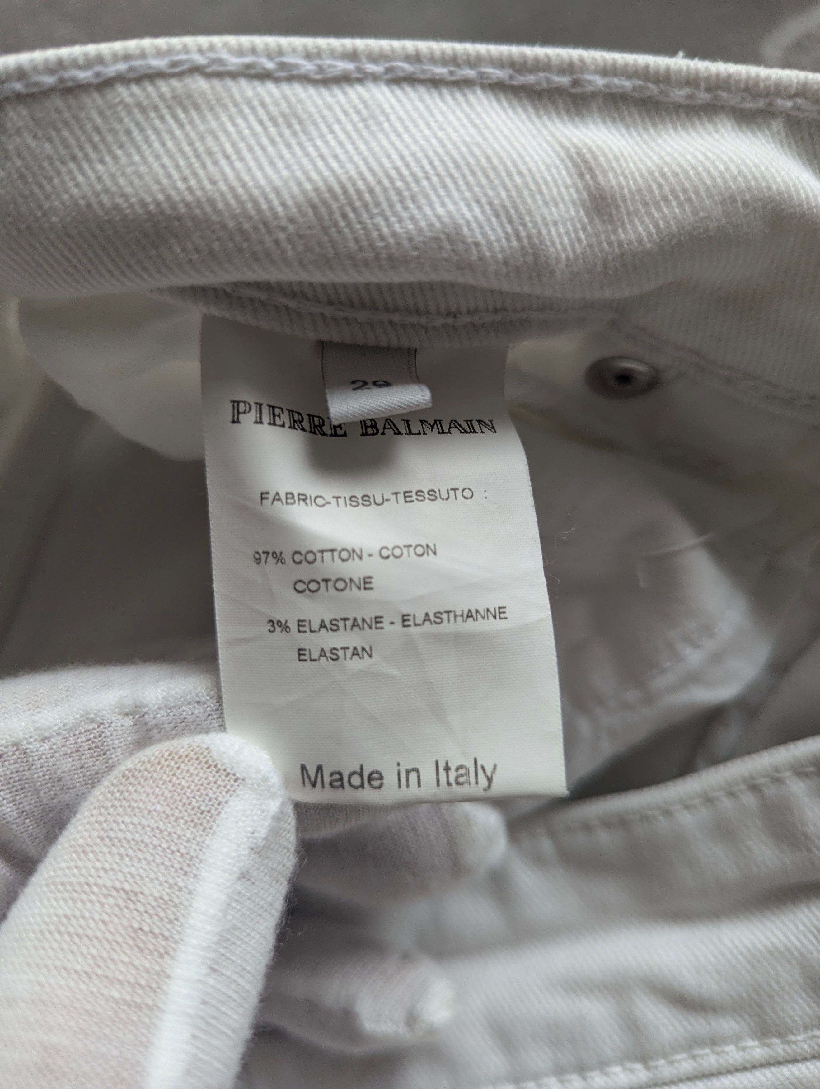 Pierre Balmain Balmain white jeans Size 29" - 6 Thumbnail