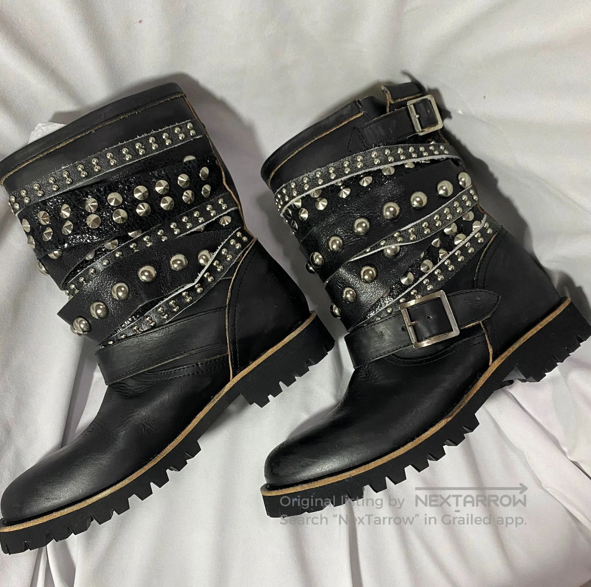 Rei Kawakubo Comme des Garçons Rivet Chunky Boots. Size US 6 / IT 36 - 6 Thumbnail