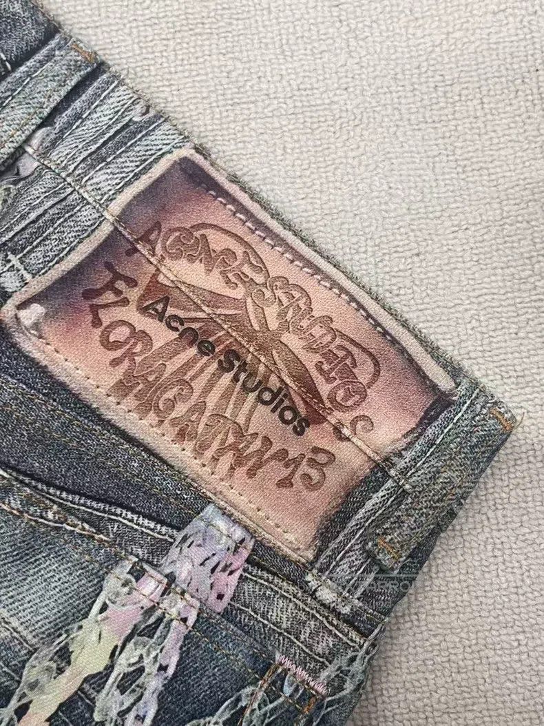 Acne Studios Acne Studios Loose retro printed wide-leg capri denim shor Size US 28 / EU 44 - 3 Thumbnail