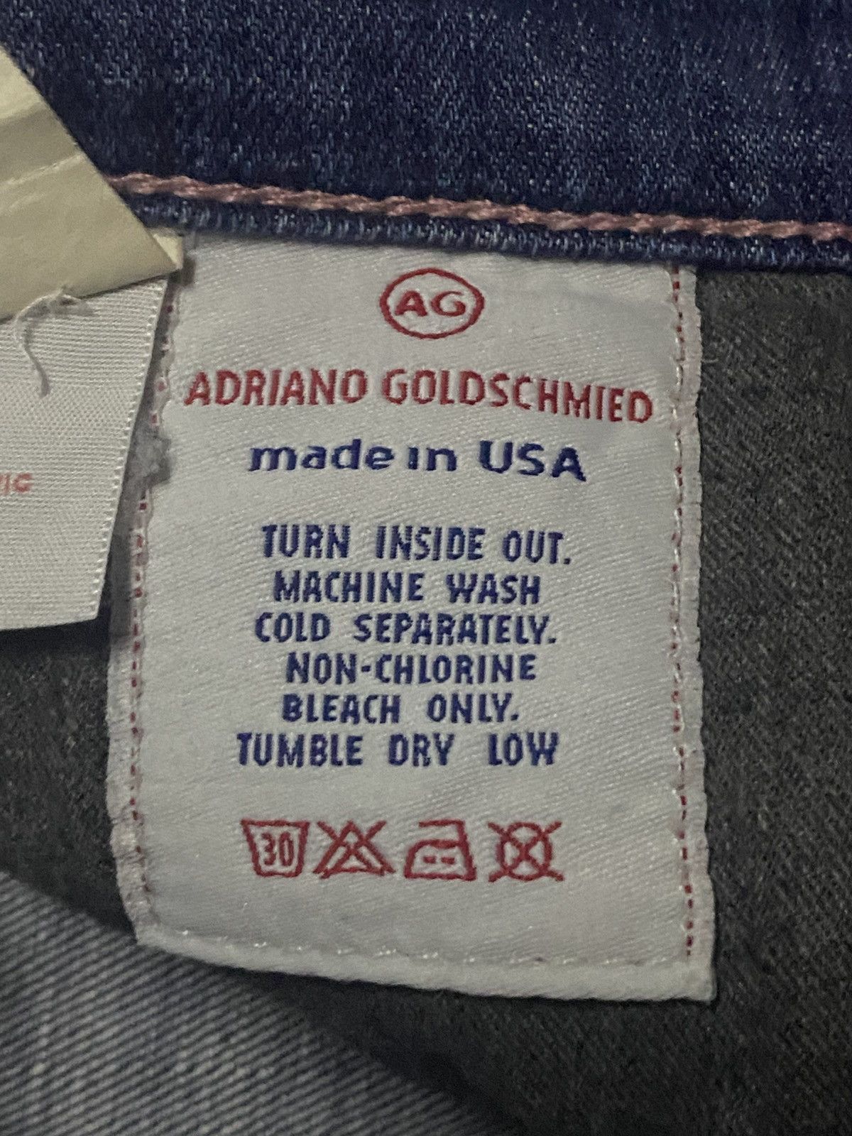 AG Adriano Goldschmied Vintage Adriano the Angle Blue Wash Flare Jeans Size US 35 - 16 Thumbnail