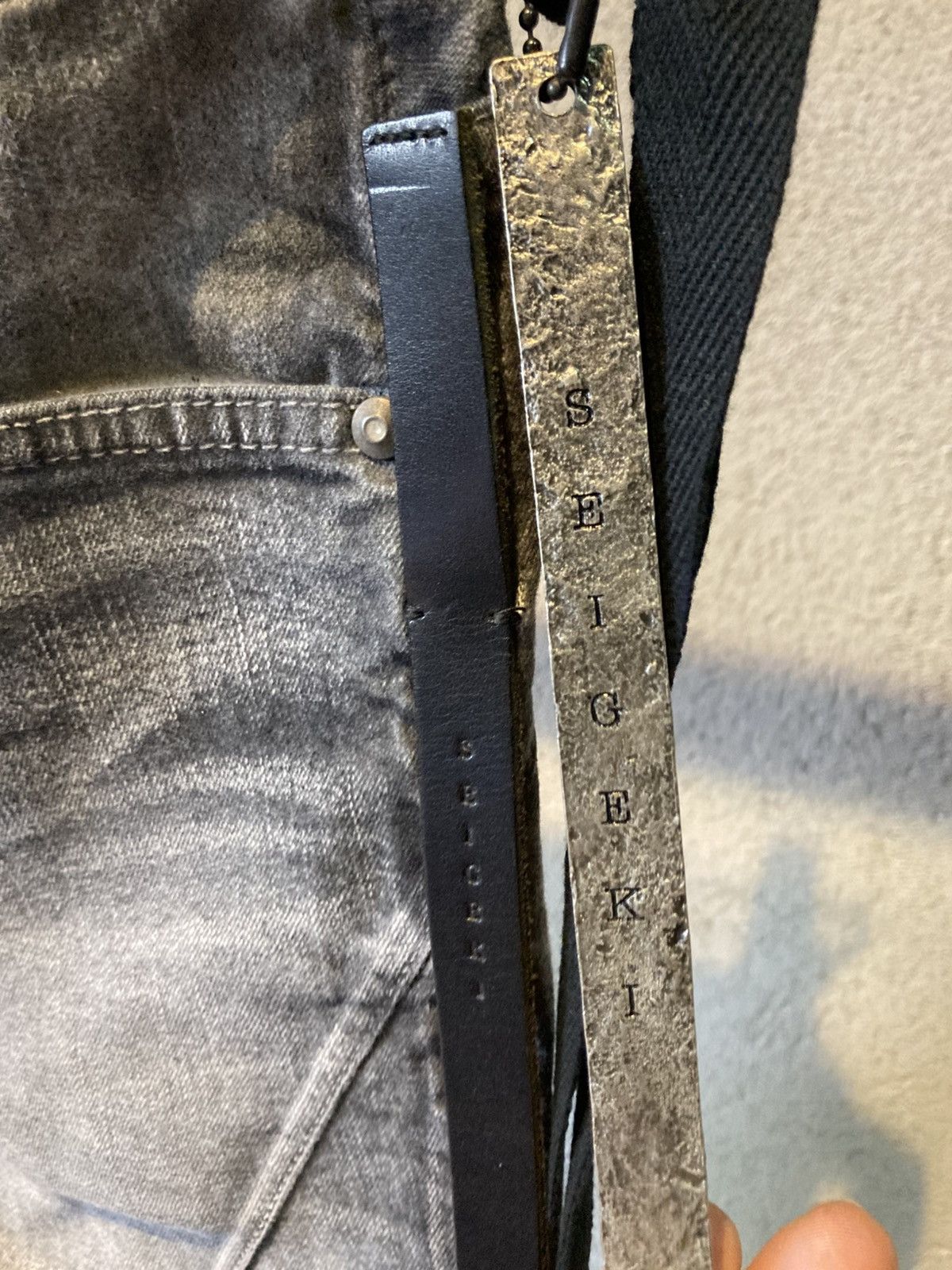 Fagassent Toshiki Aoki Seigeki Grey Fade Denim Size US 26 / EU 42 - 5 Thumbnail