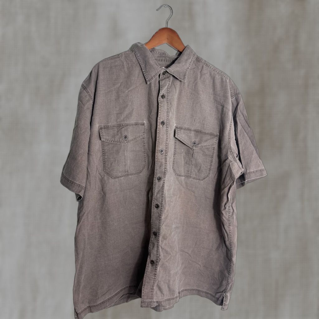 High Sierra VINTAGE High Sierra Mens XXL Short Sleeve Brown Cotton Shirt Size US XXL / EU 58 / 5 - 1 Thumbnail