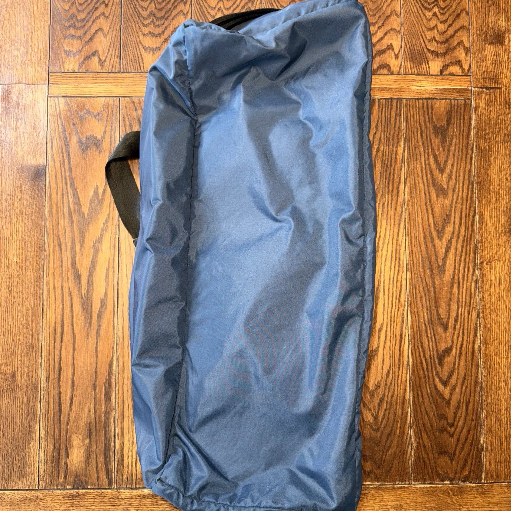 Jansport VINTAGE Jansport Duffel Bag Camp 80’s Blue Travel Large Duffle Nylon Canvas Pockets ZIP Adjustable Strap Unisex Adults 1990s USA 90s Size ONE SIZE - 5 Thumbnail