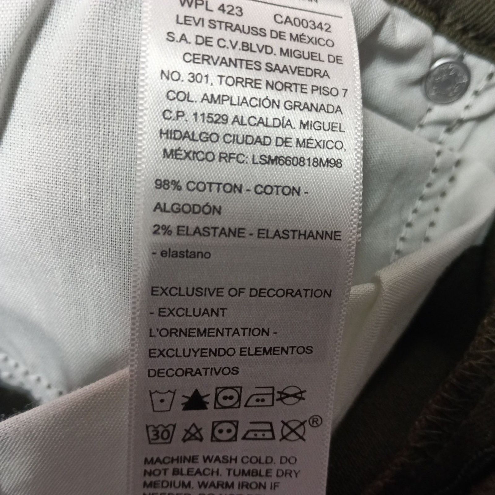 Levi's Women's Green Levi High Rise Utility Loose Jeans Size 10/W30 Size 32" / US 10 / IT 46 - 7 Thumbnail