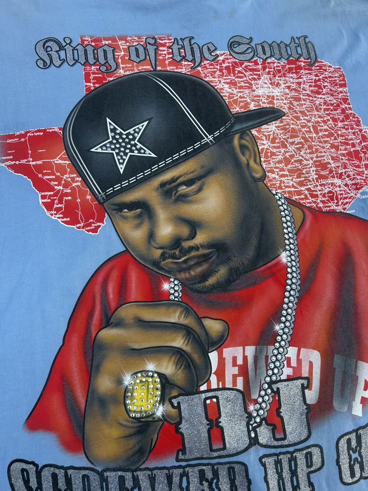 Vintage Vintage DJ Screw King of the South Screwed Up Click Rap Tee Size US XXL / EU 58 / 5 - 2 Thumbnail