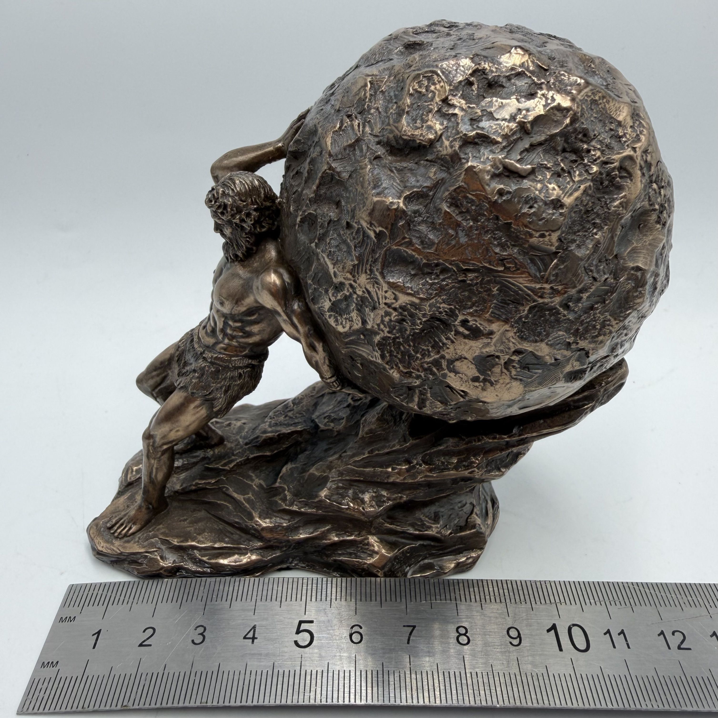 Other Sisyphus Bronze Finish Figurine Polystone Greek Statue Size ONE SIZE - 9 Thumbnail