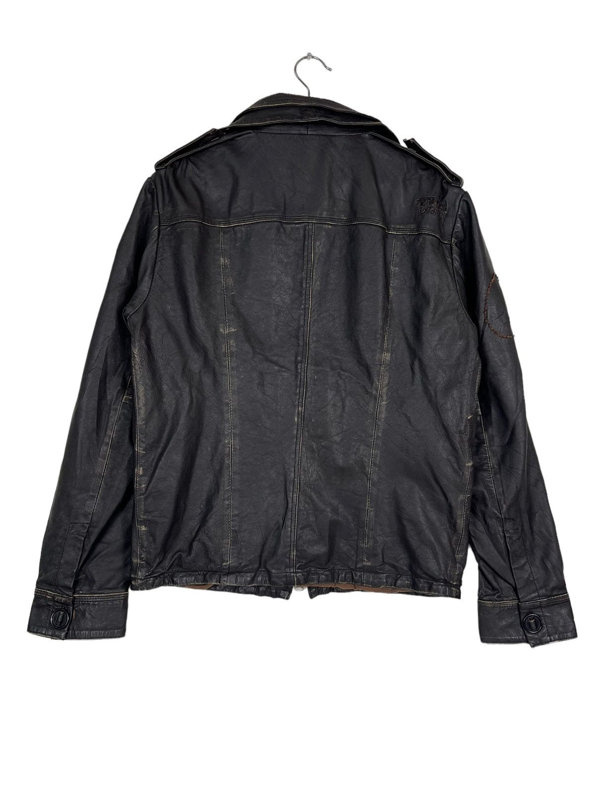 Superdry 🔥 SUPERDRY 8 RIDER MOTOB LEATHER JACKET Size US L / EU 52-54 / 3 - 10 Thumbnail