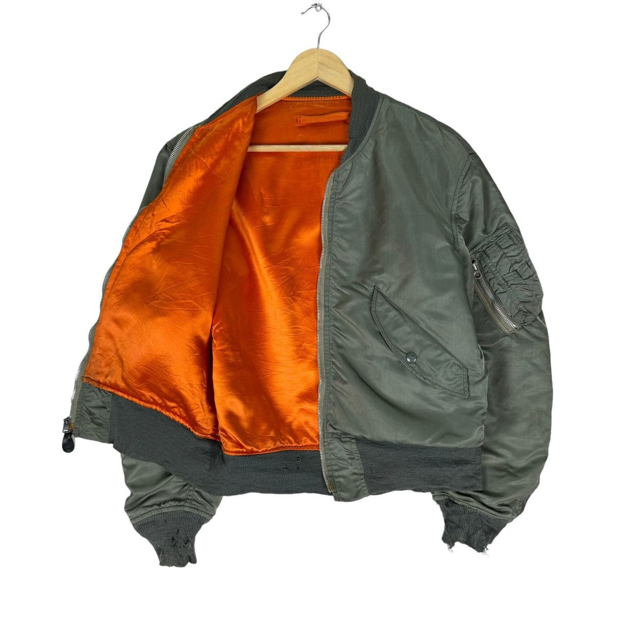 Alpha Industries ⚡️70s ALPHA INDUSTRIES FLYER MA-1 REVERSIBEL BOMBER JACKET Size US M / EU 48-50 / 2 - 7 Thumbnail
