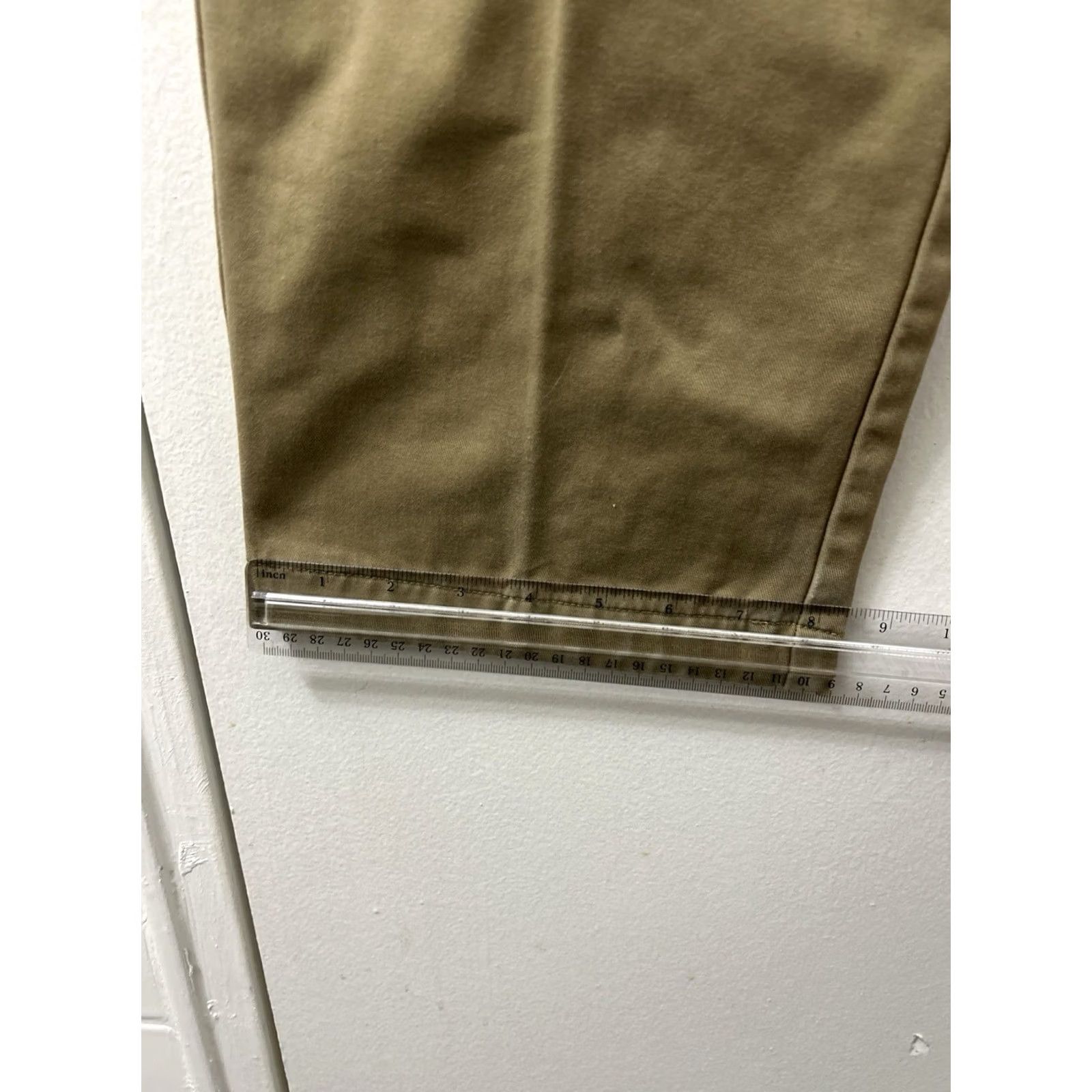 Vintage LL Bean Pants Mens 35x33 Chino Flannel Lined Comfort Waist Pleated Tan Beige 100% Cotton Vintage No Size US 35 - 6 Thumbnail