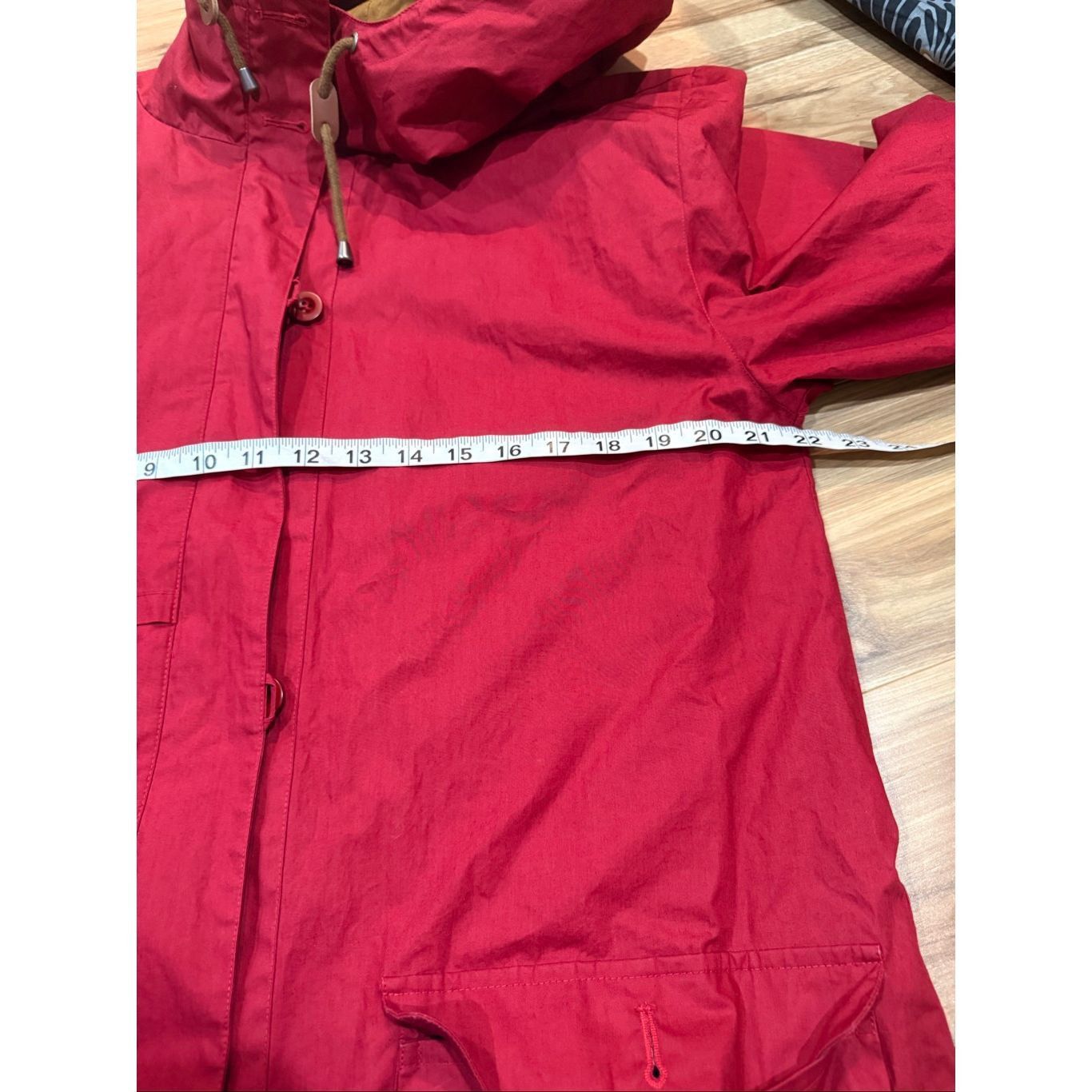 Guru Gudrun Sjoden red coat jacket zip pockets boho lagenlook siz Size M / US 6-8 / IT 42-44 - 6 Thumbnail