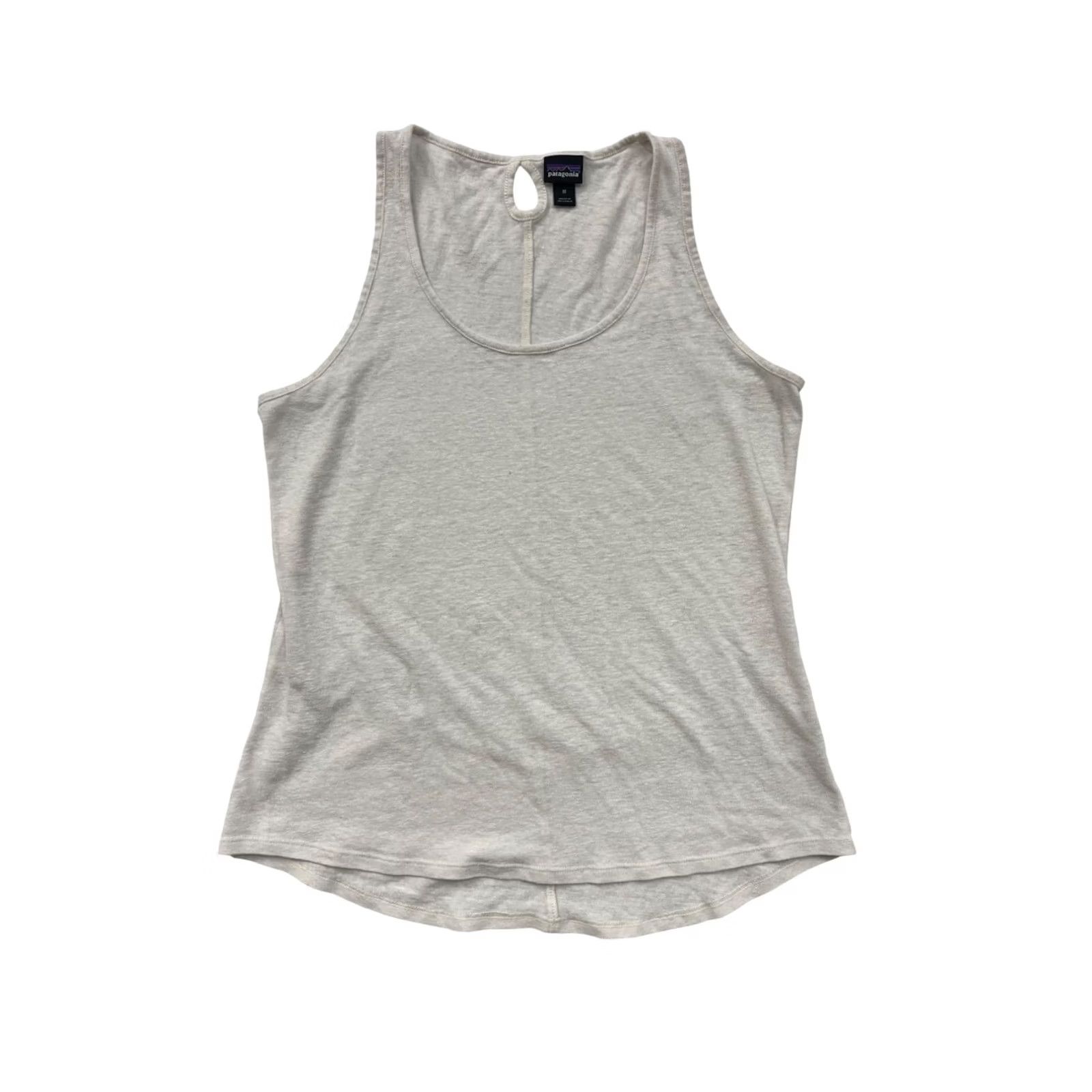 Patagonia VINTAGE Women's Patagonia Mount Airy Scoop TankTop Tank Womens Medium White Jersey 6006 Size M / US 6-8 / IT 42-44 - 2 Thumbnail