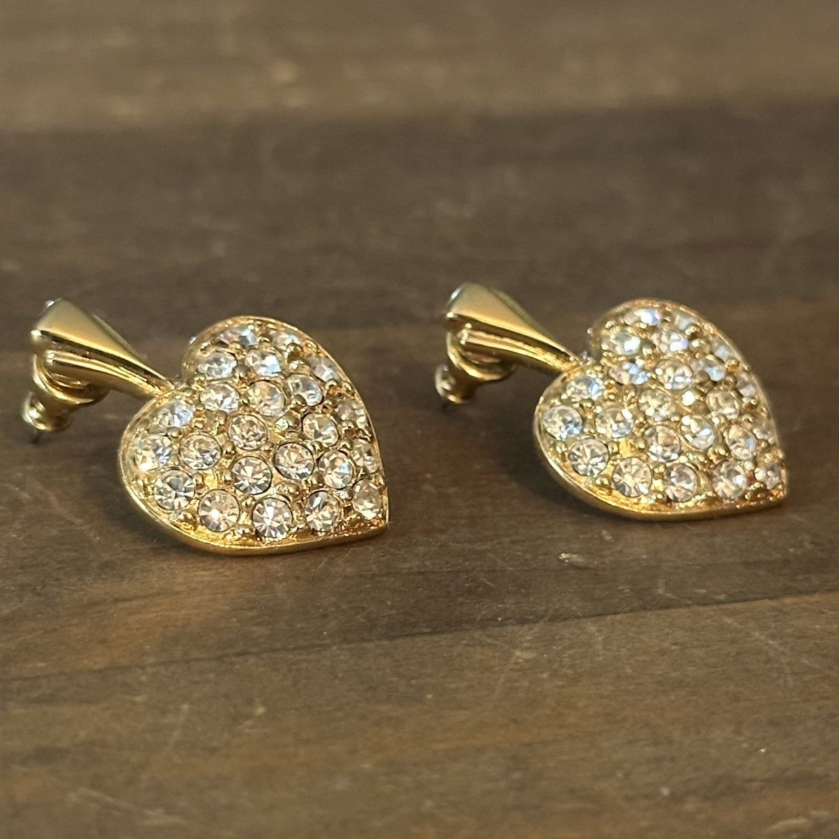 Monet Monet paved crystal drop heart earrings Size ONE SIZE - 4 Thumbnail