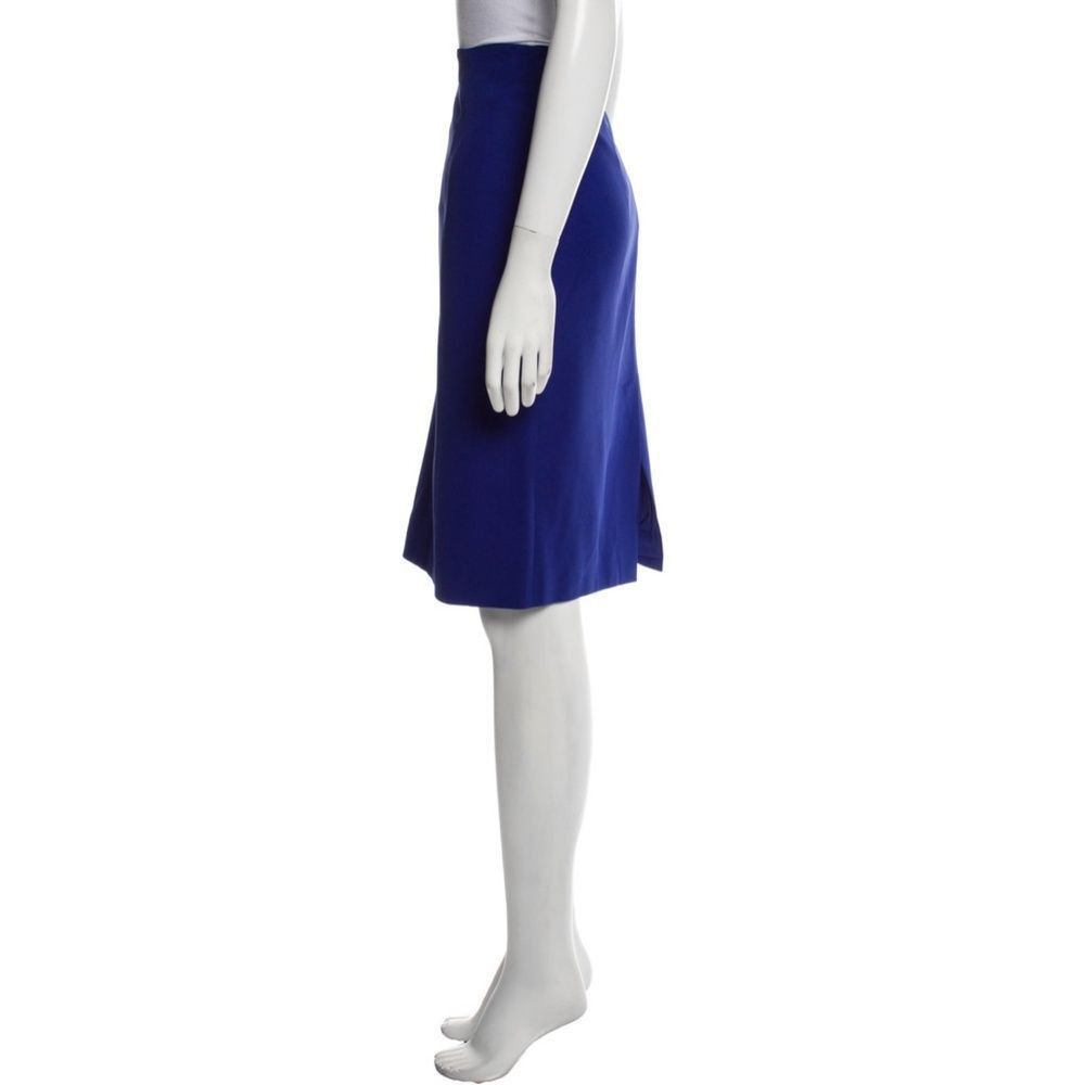 Alexander McQueen Alexander McQueen Blue Pencil Skirt Size L (IT 46) Size 32" / US 10 / IT 46 - 3 Thumbnail