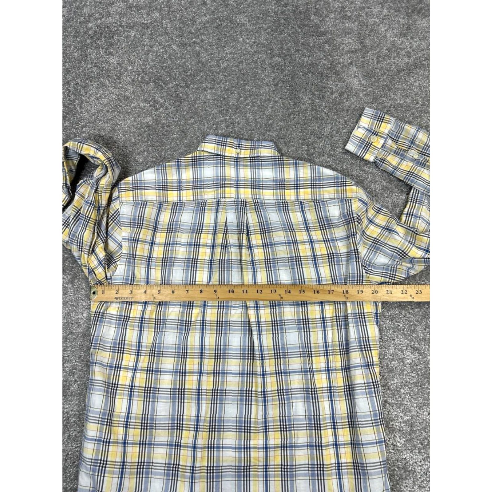 Brooks Brothers Brooks Brothers Shirt Mens Medium Blue Yellow White Cotton Button Up Size US M / EU 48-50 / 2 - 5 Thumbnail