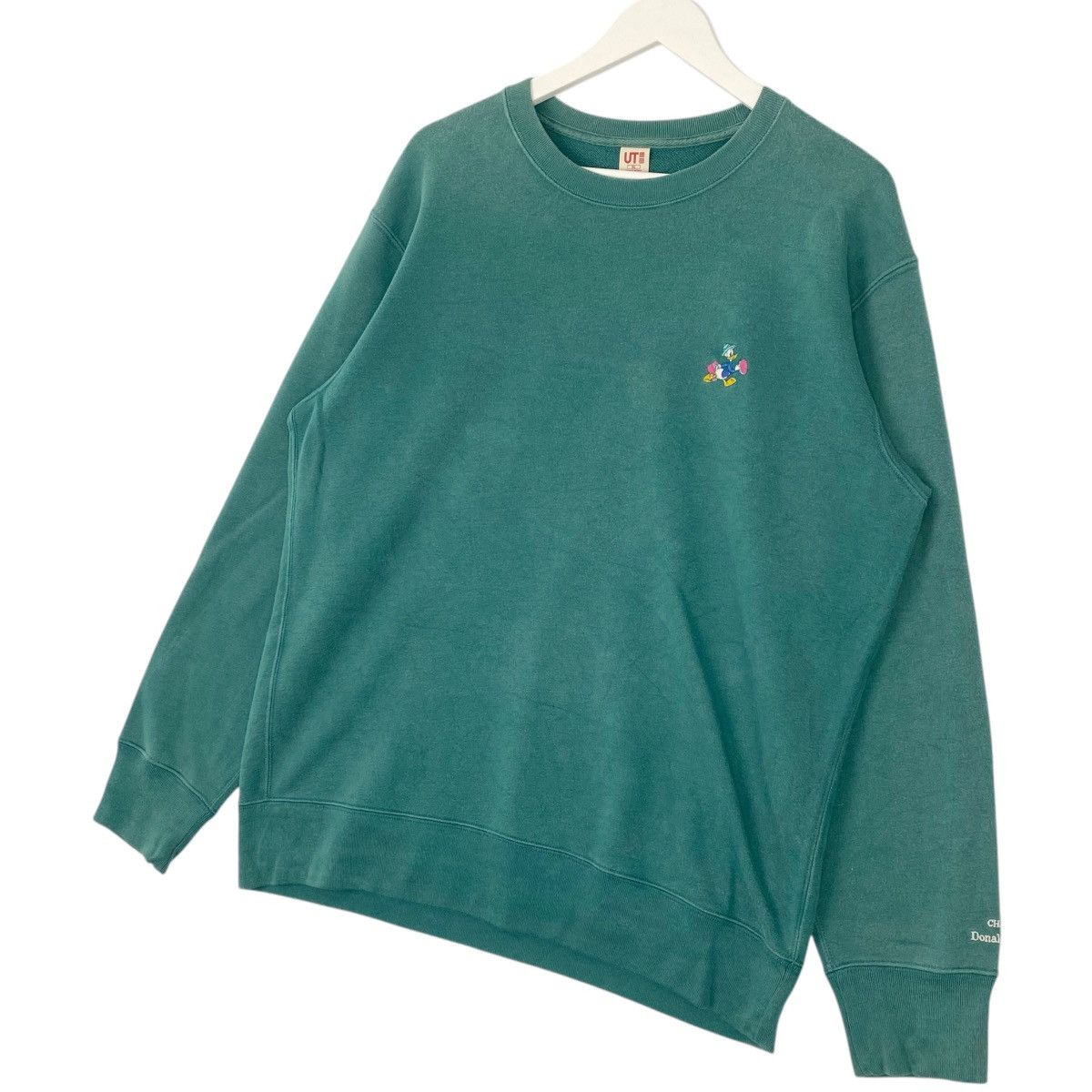 Vintage Vintage Uniqlo Donald Embroidered Crewneck Sweatshirt Green Size XL / US 12-14 / IT 48-50 - 2 Thumbnail
