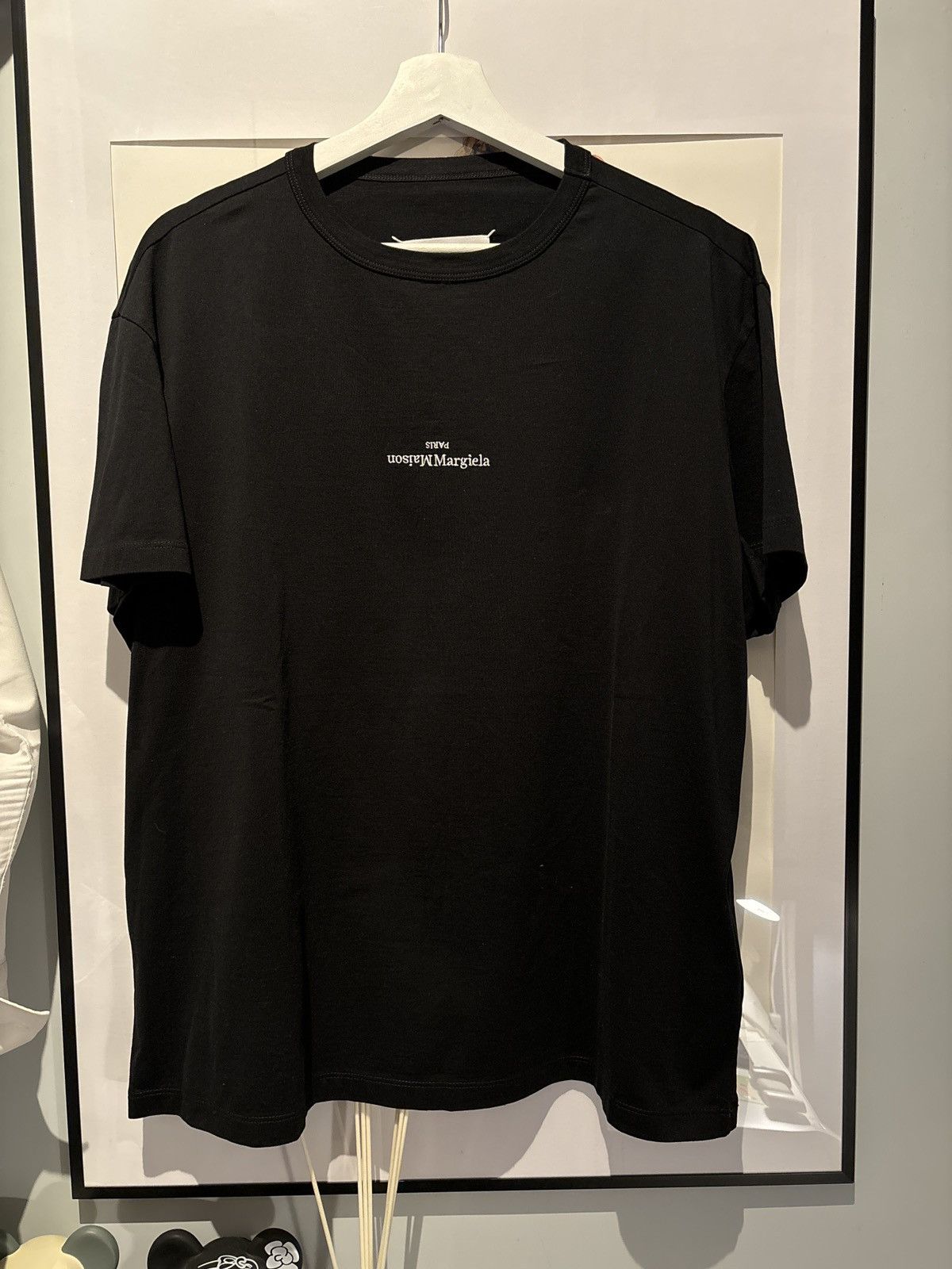 Maison Margiela Logo Upside Down tee | Grailed