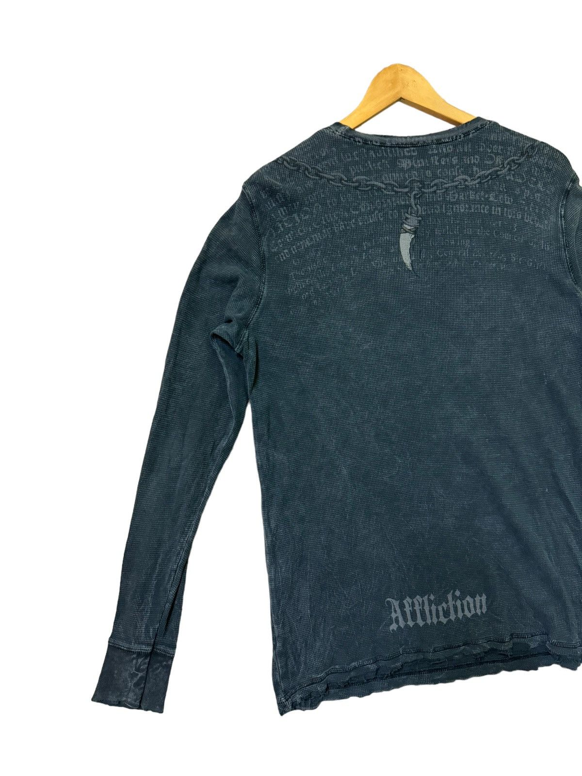Affliction Vintage Y2K Affliction Skeleton Chains Long Sleeve Size US M / EU 48-50 / 2 - 10 Thumbnail