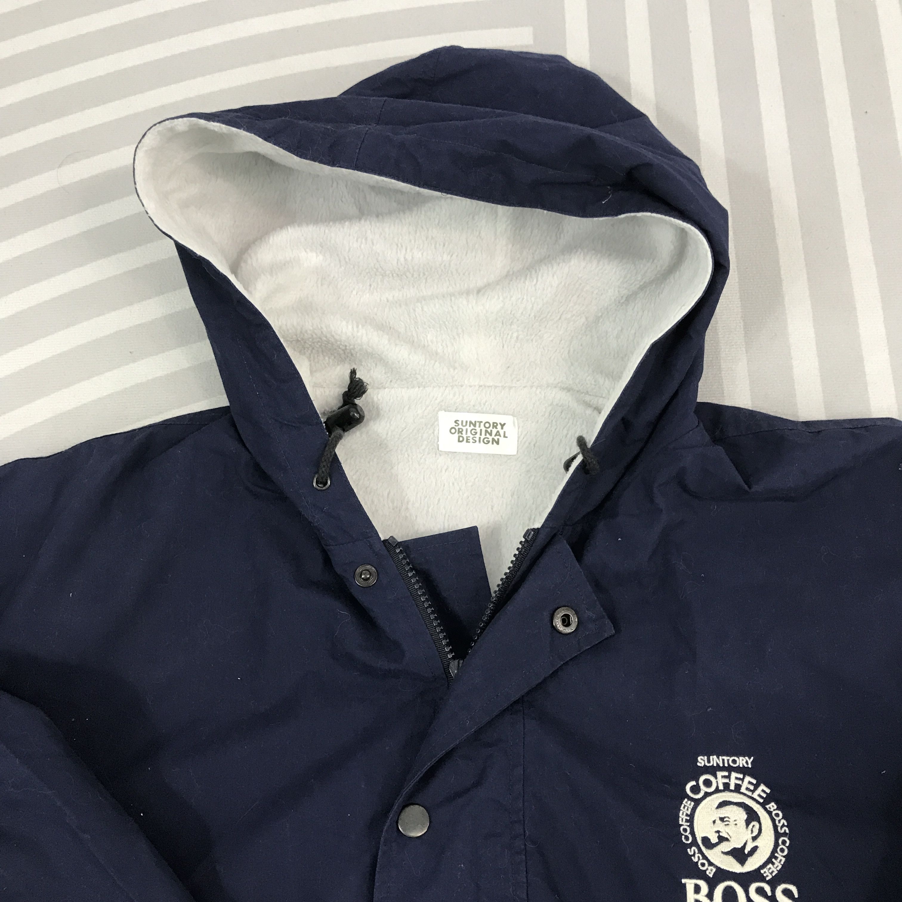 Japanese Brand × Vintage Vintage Suntory Coffee Boss Bomber hoodies Jacket Size US XL / EU 56 / 4 - 8 Thumbnail