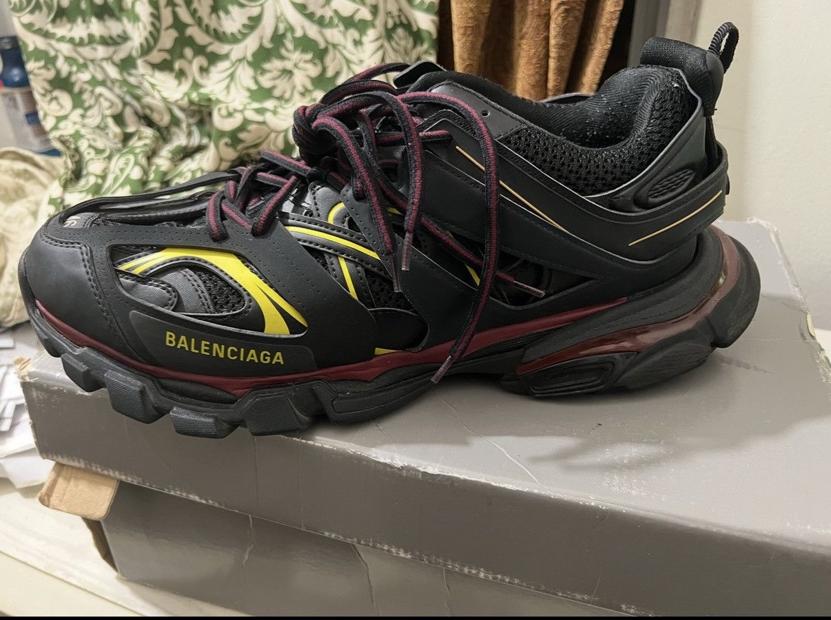 Balenciaga Balenciaga Track Trainers Black Bordeaux Size US 12.5 / EU 45-46 - 6 Thumbnail