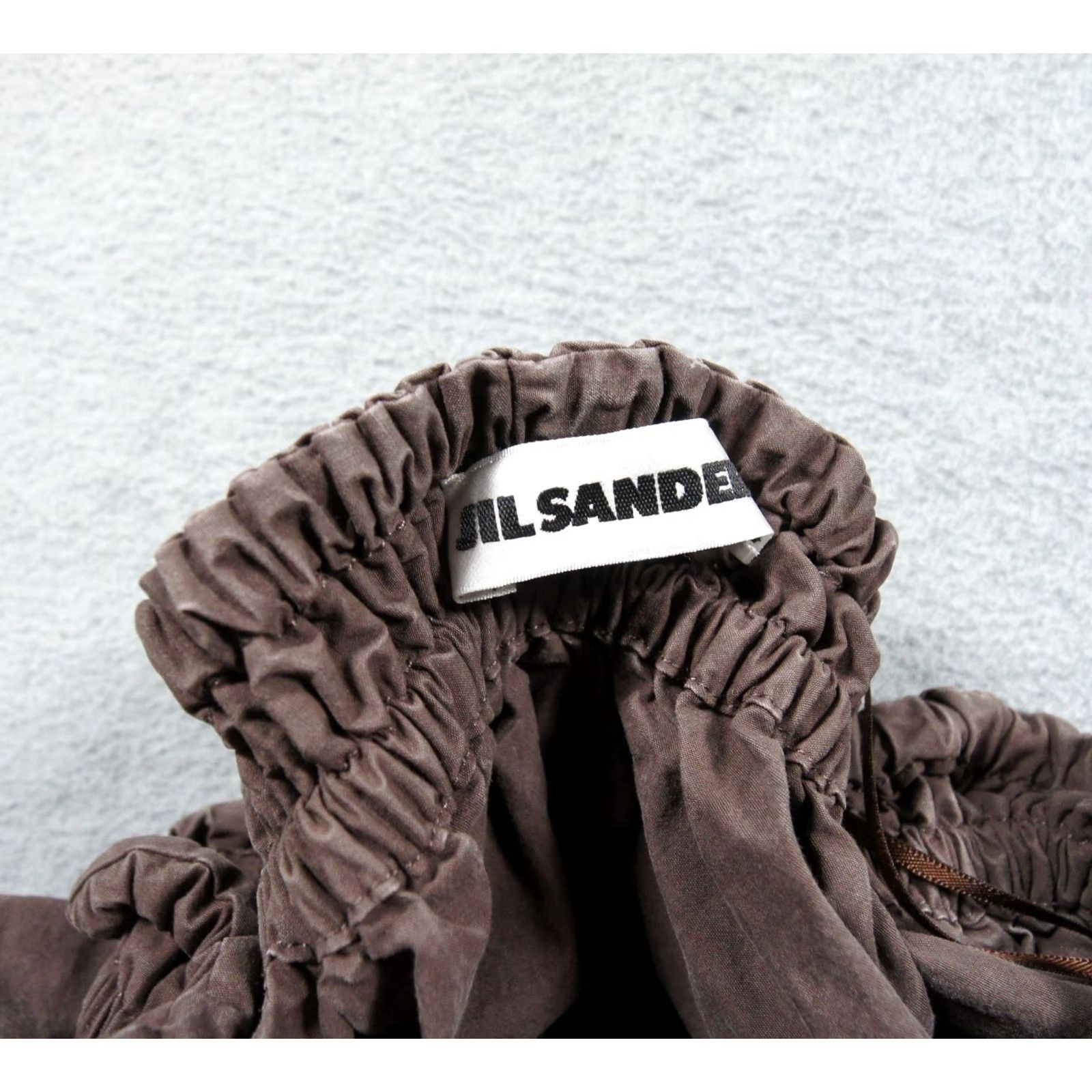 Jil Sander Jil Sander Skirt Womens 36 Brown Drawstring Midi Pockets Designer Gathered Regular Size Type Skirt, Brown, 36, Midi, Pockets, Designer Size 25" / US 0 / IT 36 - 6 Thumbnail