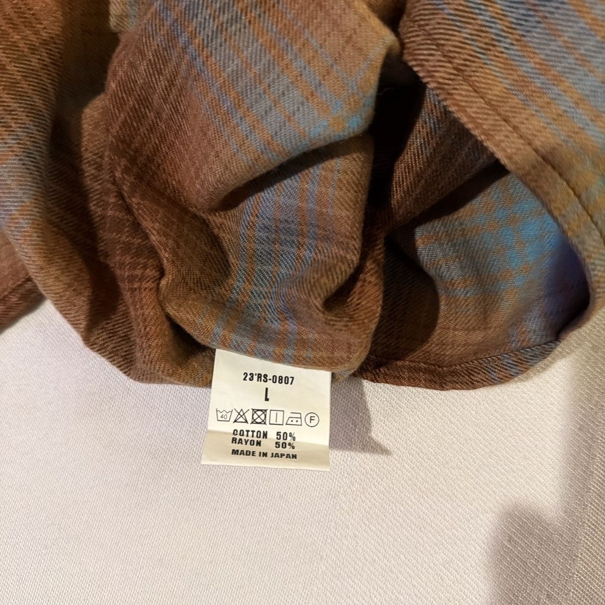 RATS JAPAN Rats Cotton Rayon Flannel Size US L / EU 52-54 / 3 - 4 Thumbnail