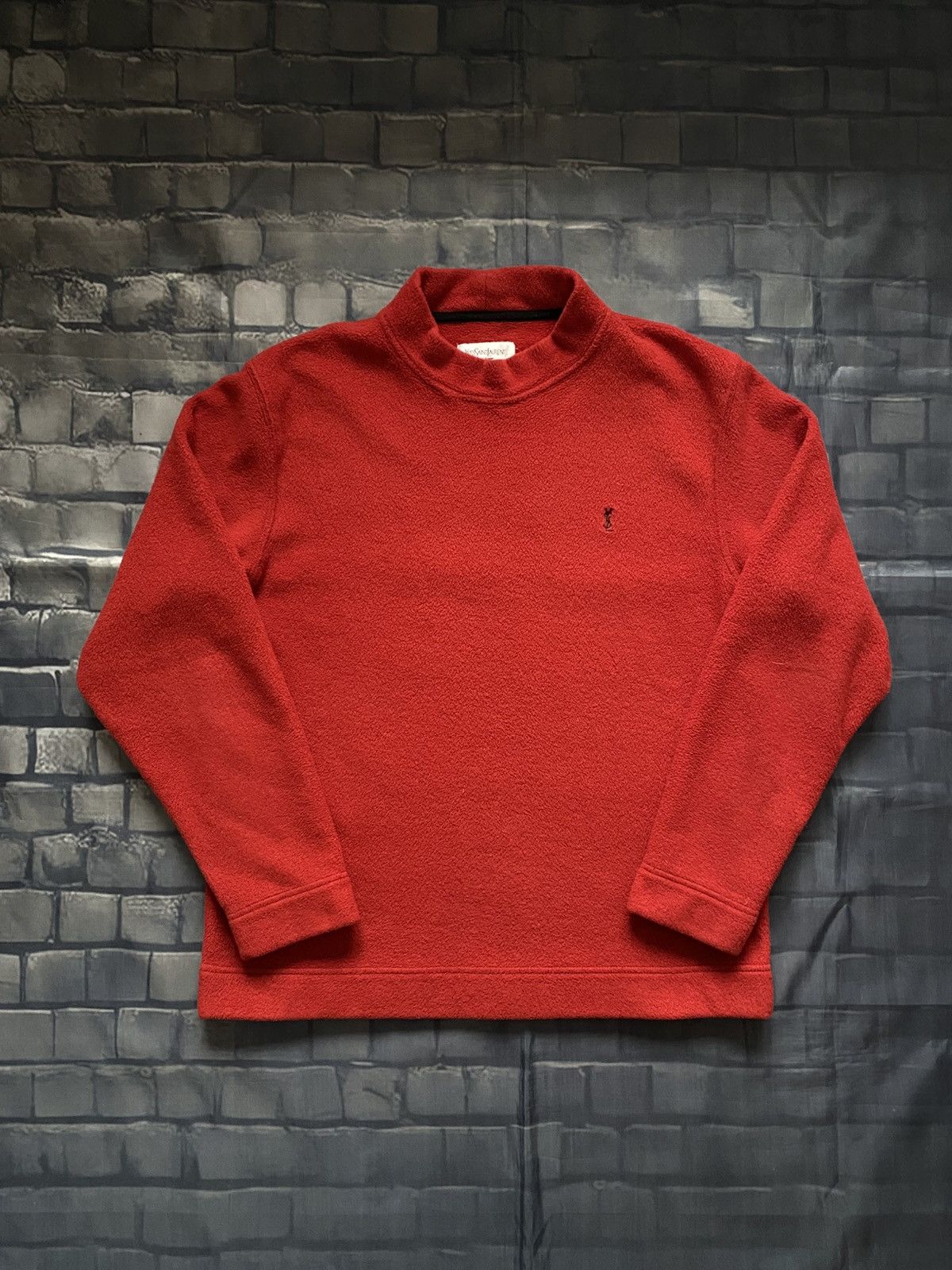 Yves Saint Laurent Yves Saint Laurent fleece sweatshirt vintage drip streetwear Size US M / EU 48-50 / 2 - 1 Thumbnail