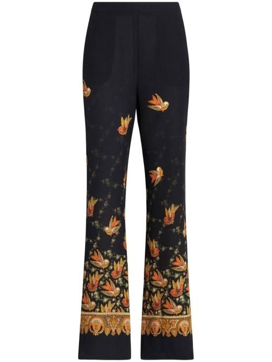 Etro ETRO Women Straight Pants 19207 43860001 Black Size 26" / US 2 / IT 38 - 1 Thumbnail