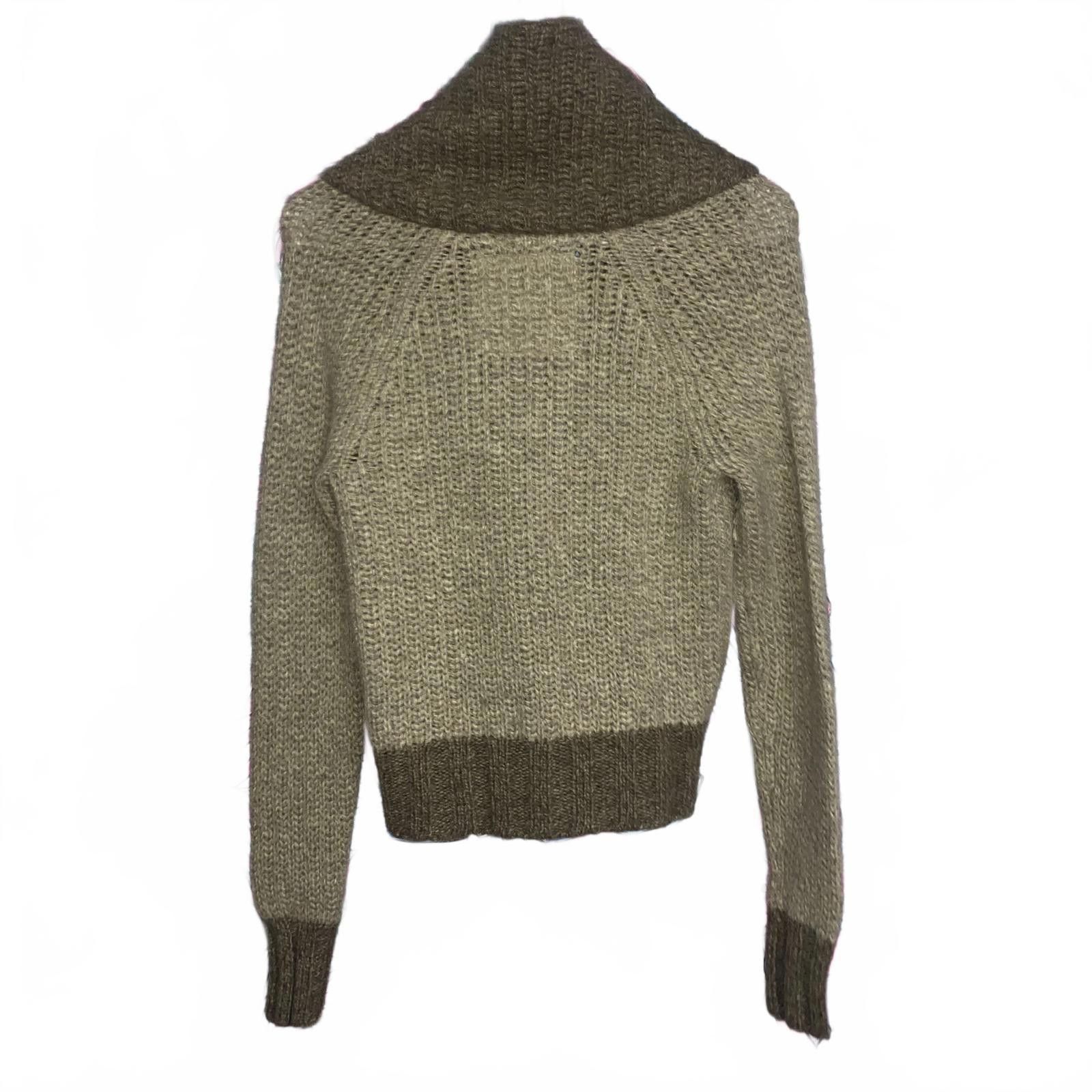 Designer Y2k Chunky Cable Knit Sweater Hollister Size S / US 4 / IT 40 - 2 Thumbnail