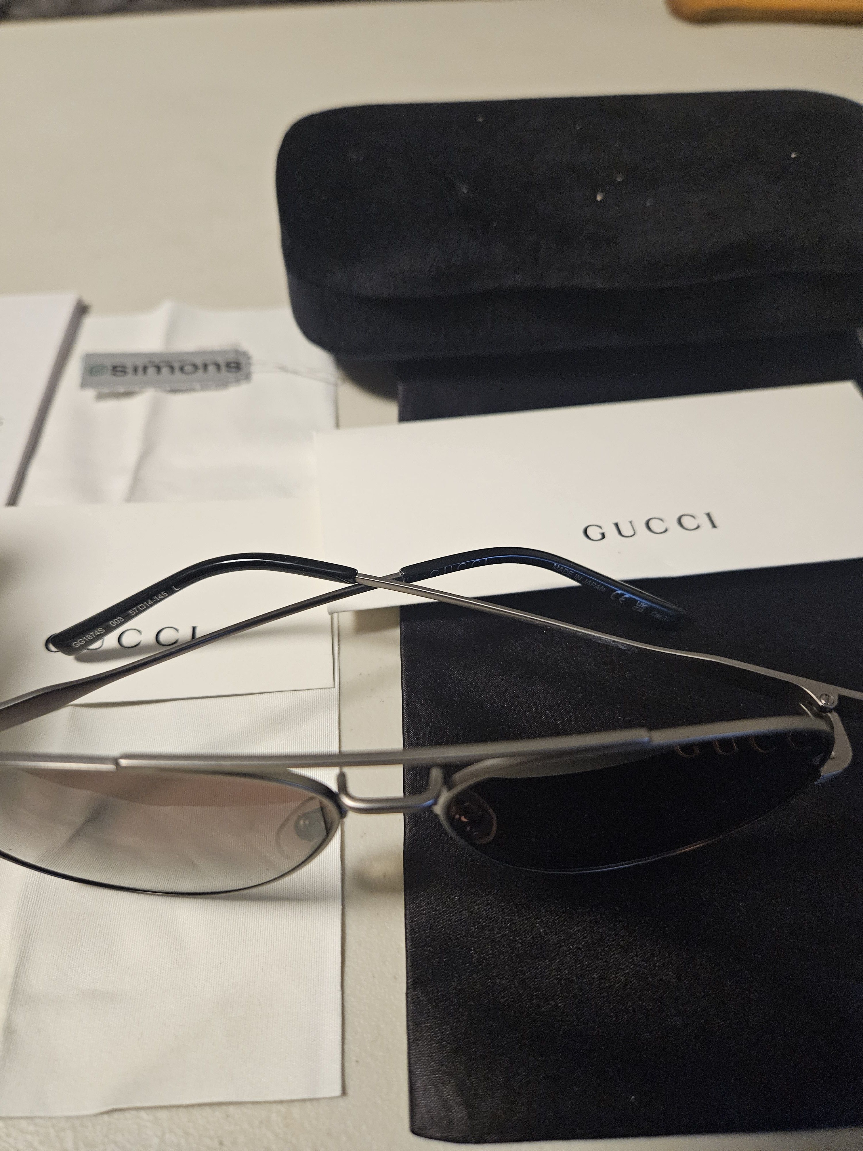 Gucci (BNWT) Gucci Side Logo Aviator Sunglasses Size ONE SIZE - 5 Thumbnail