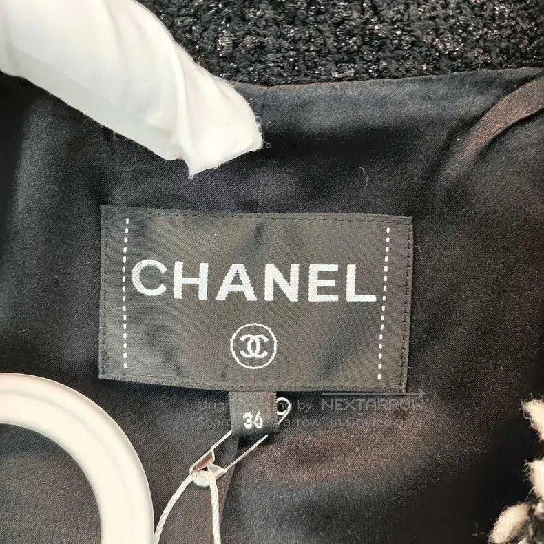 Chanel Chanel Snow series black and white-bordered tweed coat Size XS / US 0-2 / IT 36-38 - 4 Thumbnail