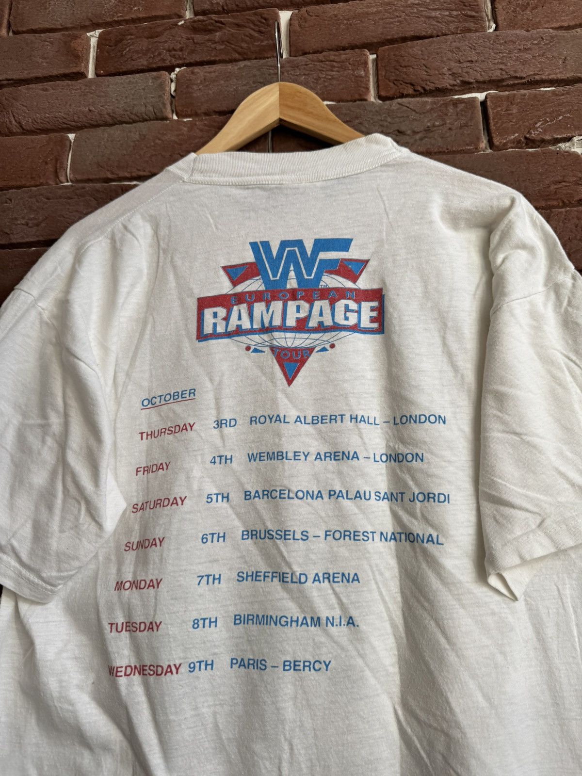 Vintage × WWE × WWF 1991 Legion Of Doom Vintage 90s Rare Wrestling Tee WWF WWE Size US XL / EU 56 / 4 - 9 Thumbnail