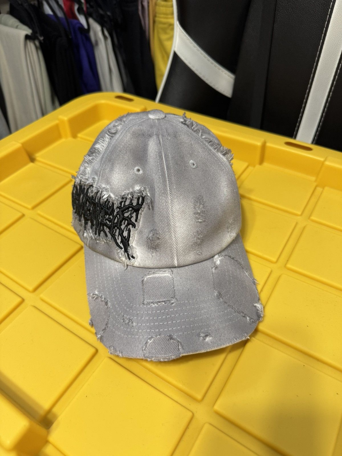 Revenge Distressed Gray Revenge Cap Size ONE SIZE - 1 Thumbnail