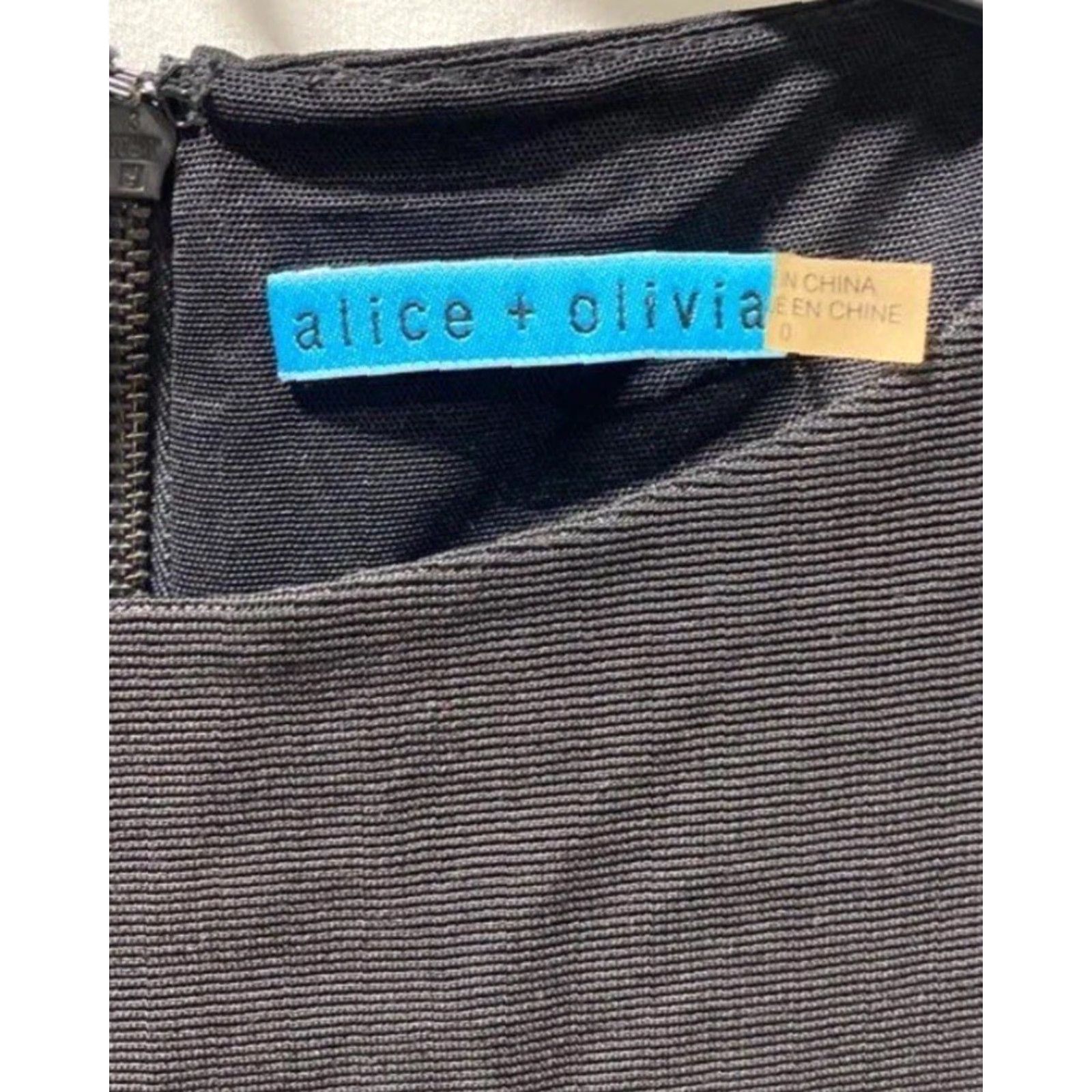 Alice + Olivia Women’s Alice+Olivia Designer Black Ebony Fit & Flare Evening Mini Dress Size 0 Size XS / US 0-2 / IT 36-38 - 3 Thumbnail