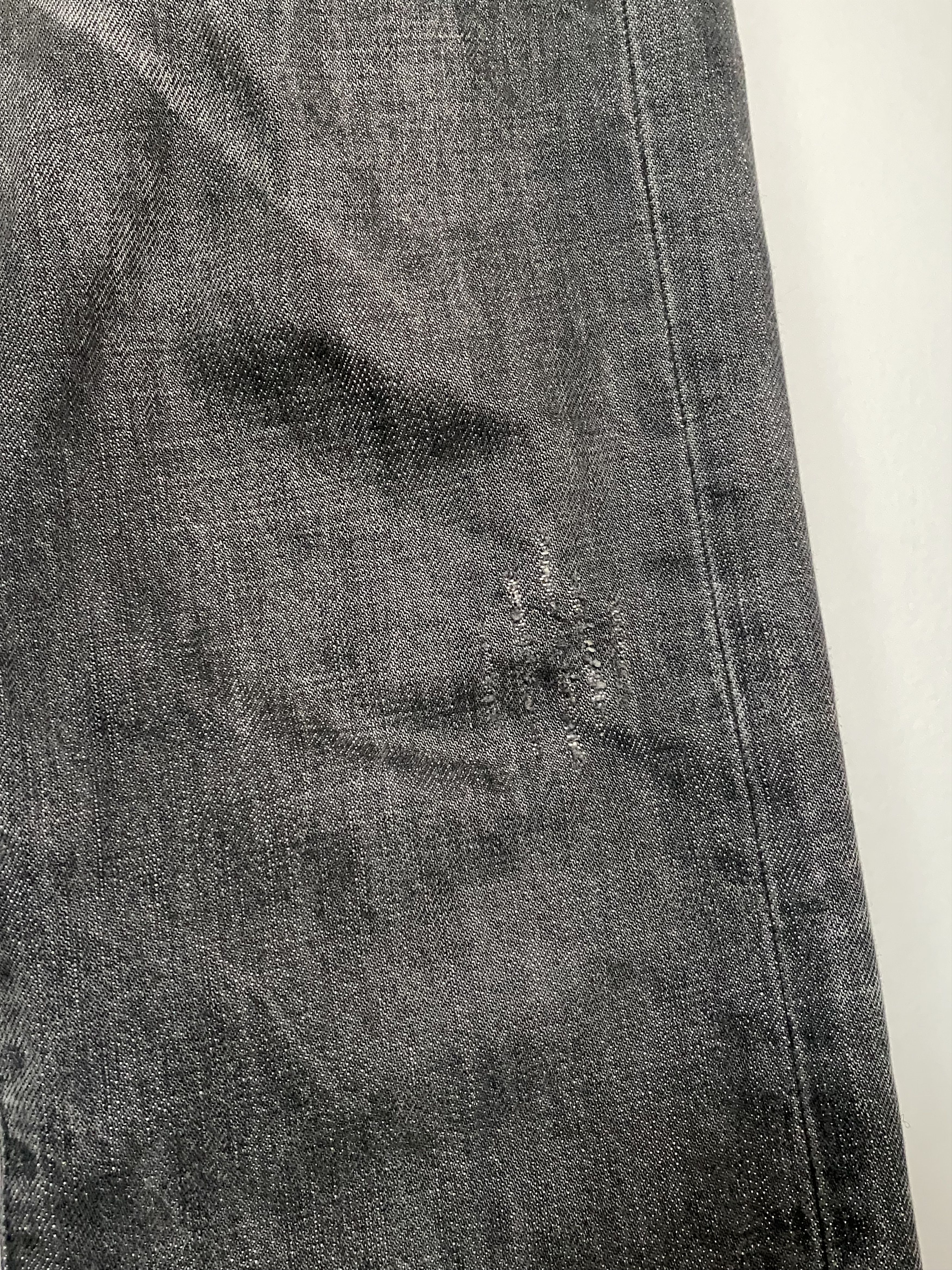 AW06 Dior Homme Clawmark Whiskered Denim Jeans Hedi Slimane, view 5