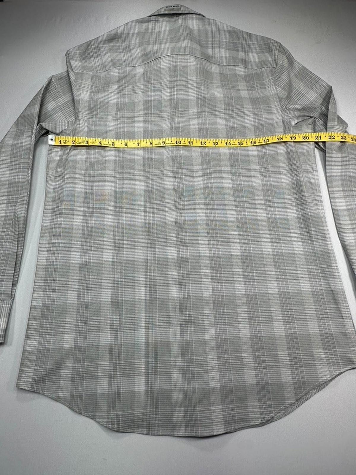 Calvin Klein Calvin Klein Stretch Steel+ Wrinkle Free Button Down Gray M Size 38R - 4 Thumbnail