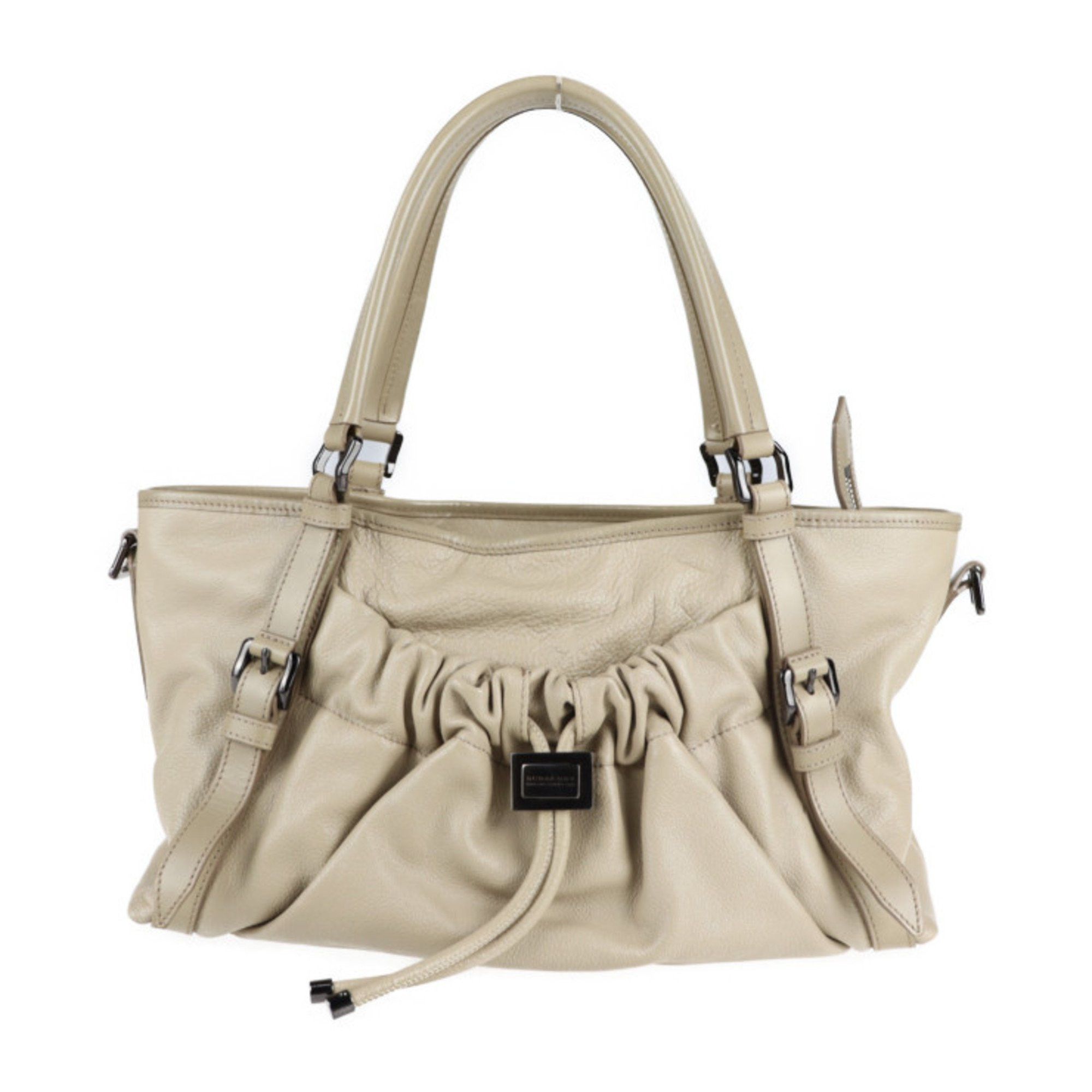 Burberry Tote Bag, Handbag, Leather, Beige, Shoulder 2118053002274R1, Women's