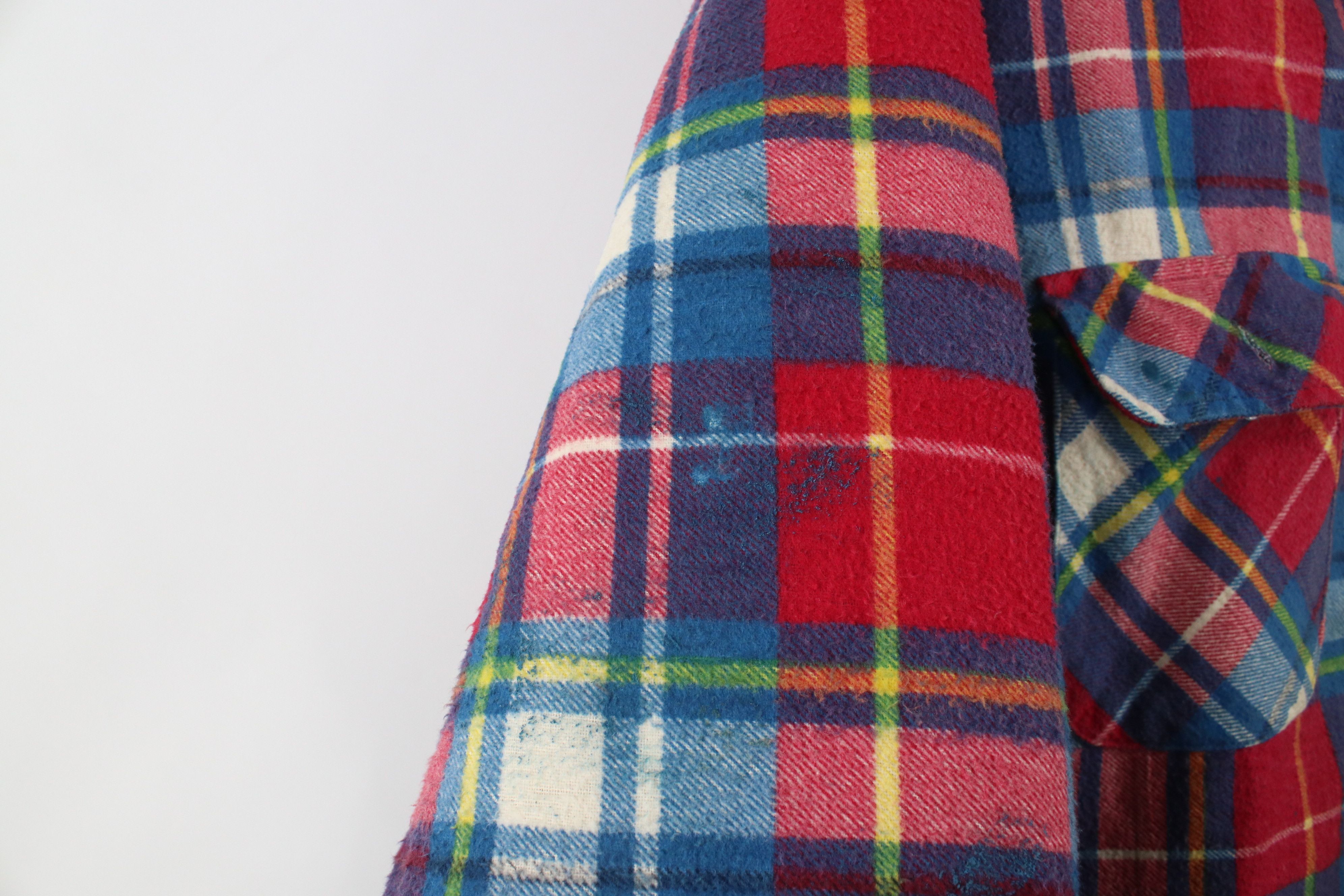 Vintage Vintage 90s Streetwear Flannel Quilted Button Shirt Jacket Size US XL / EU 56 / 4 - 7 Thumbnail