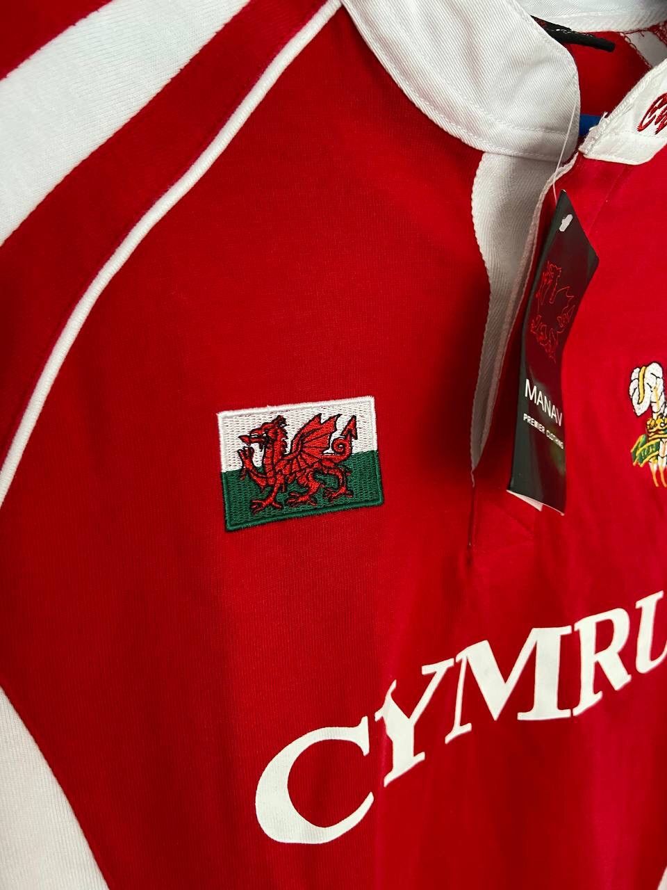 Vintage Cymru Wales Manav Rugby Jersey Shirt Size US M / EU 48-50 / 2 - 4 Thumbnail