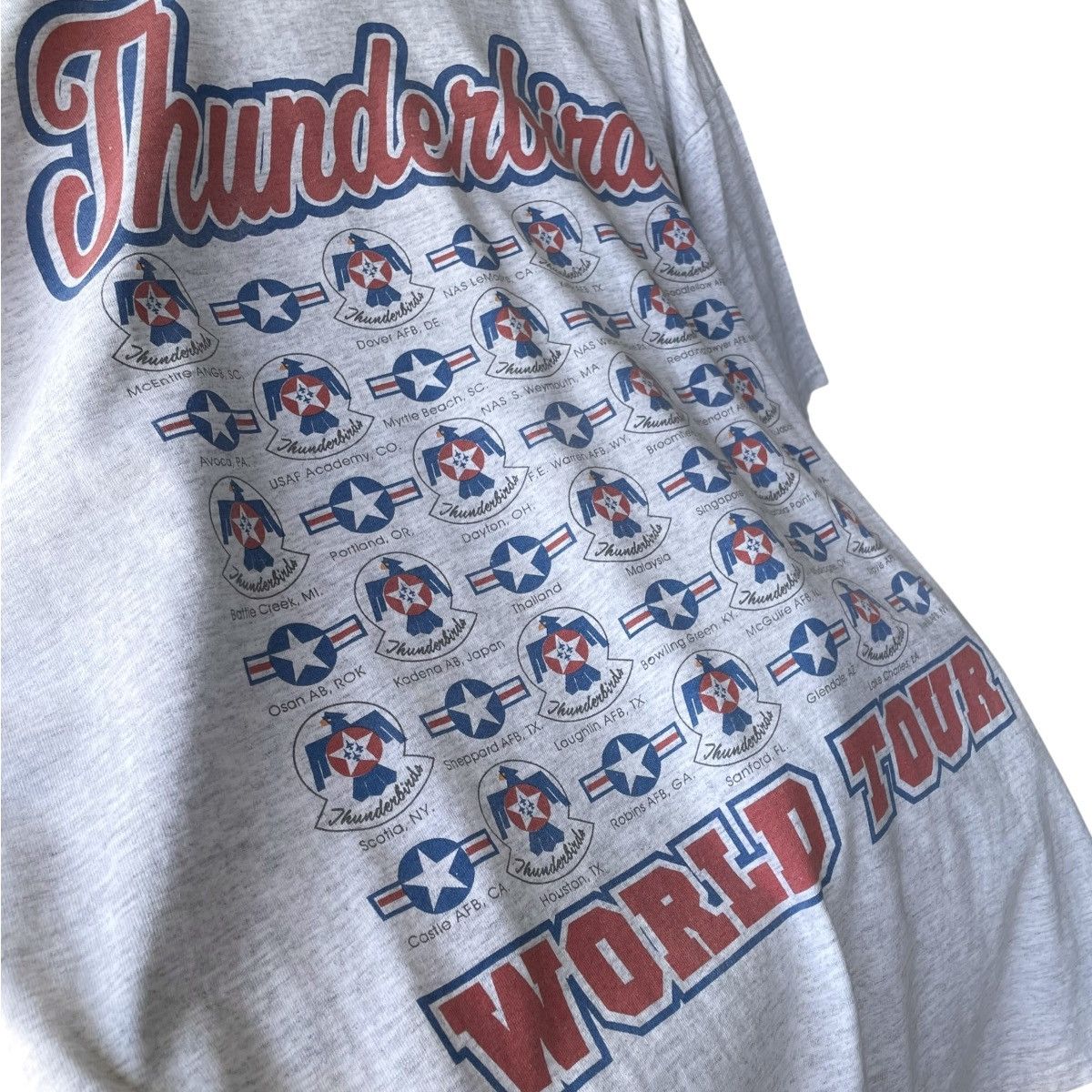 Vintage US Army USAF Thunderbird Vintage 1993 World Tour Tee Size US XXL / EU 58 / 5 - 7 Thumbnail