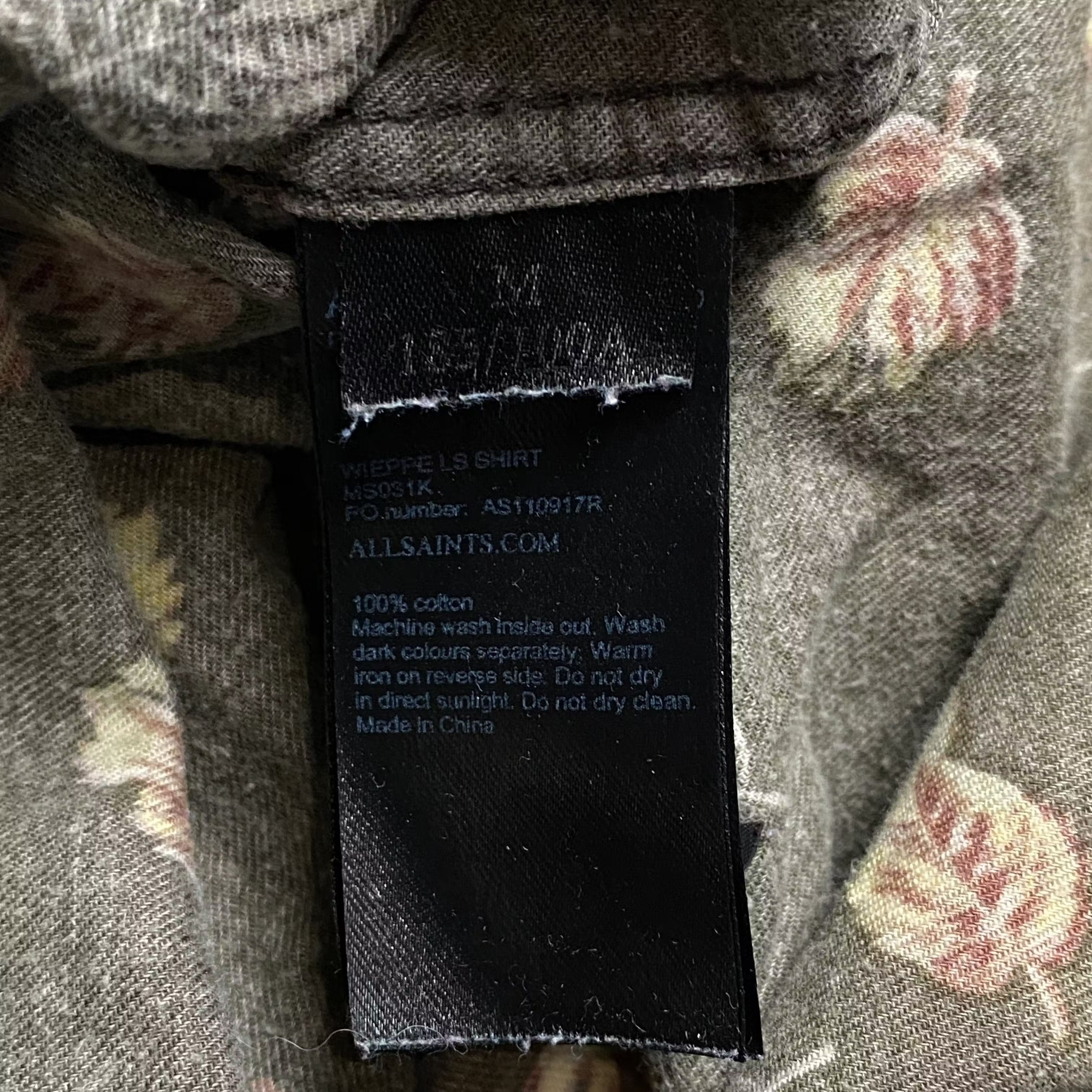 Allsaints Mens Allsaints Shirt Long Sleeve Size M Size US M / EU 48-50 / 2 - 5 Thumbnail