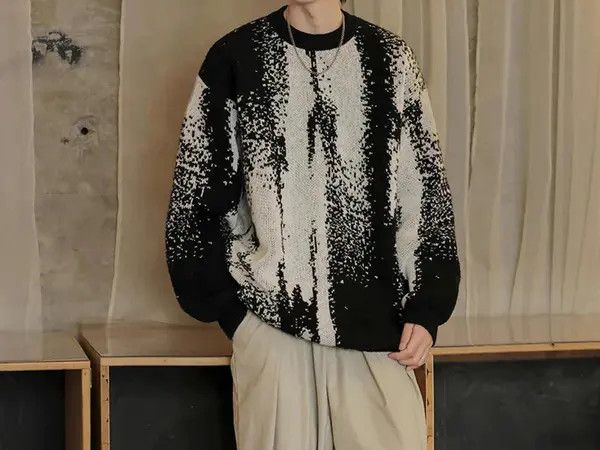 Other Amamiya x Asano Abstract Print Crew Neck Sweater Size US M / EU 48-50 / 2 - 4 Thumbnail