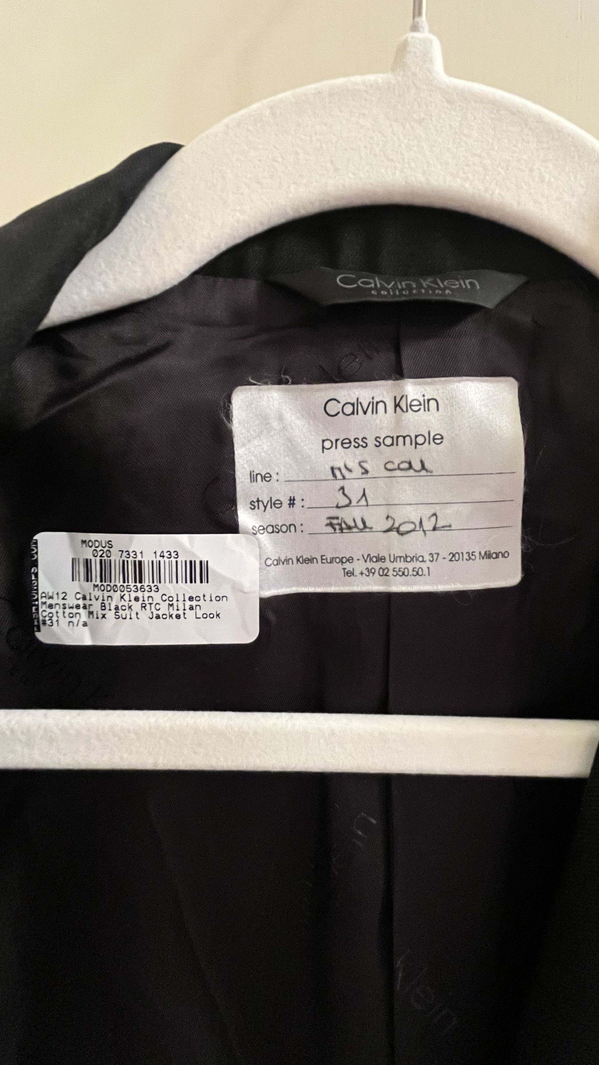 Calvin Klein Calvin Klein Collection Blazer - AW12 Runway Sample Size 40R - 3 Thumbnail