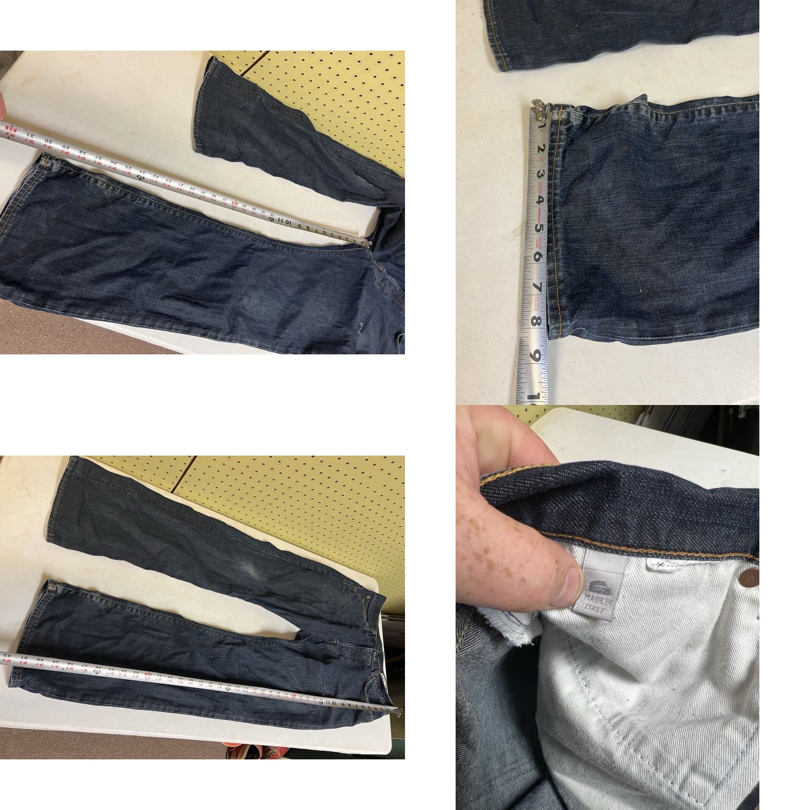 Vintage G-Star Raw Jeans 3301 Men’s Denim 32x32 Hole Distressed? No Pattern 5-Pocket Blue Regular Rise Mid Button Closure Jeans Size US 32 / EU 48 - 8 Thumbnail