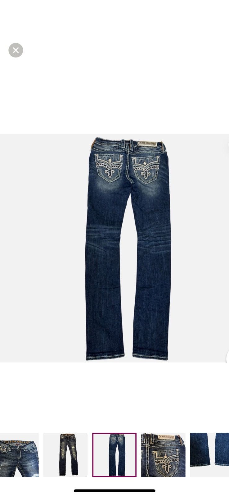 Rock Revival Rock Revival Priya Women's 27 Embellished Stretch Jeans Size 27" / US 4 / IT 40 - 5 Thumbnail