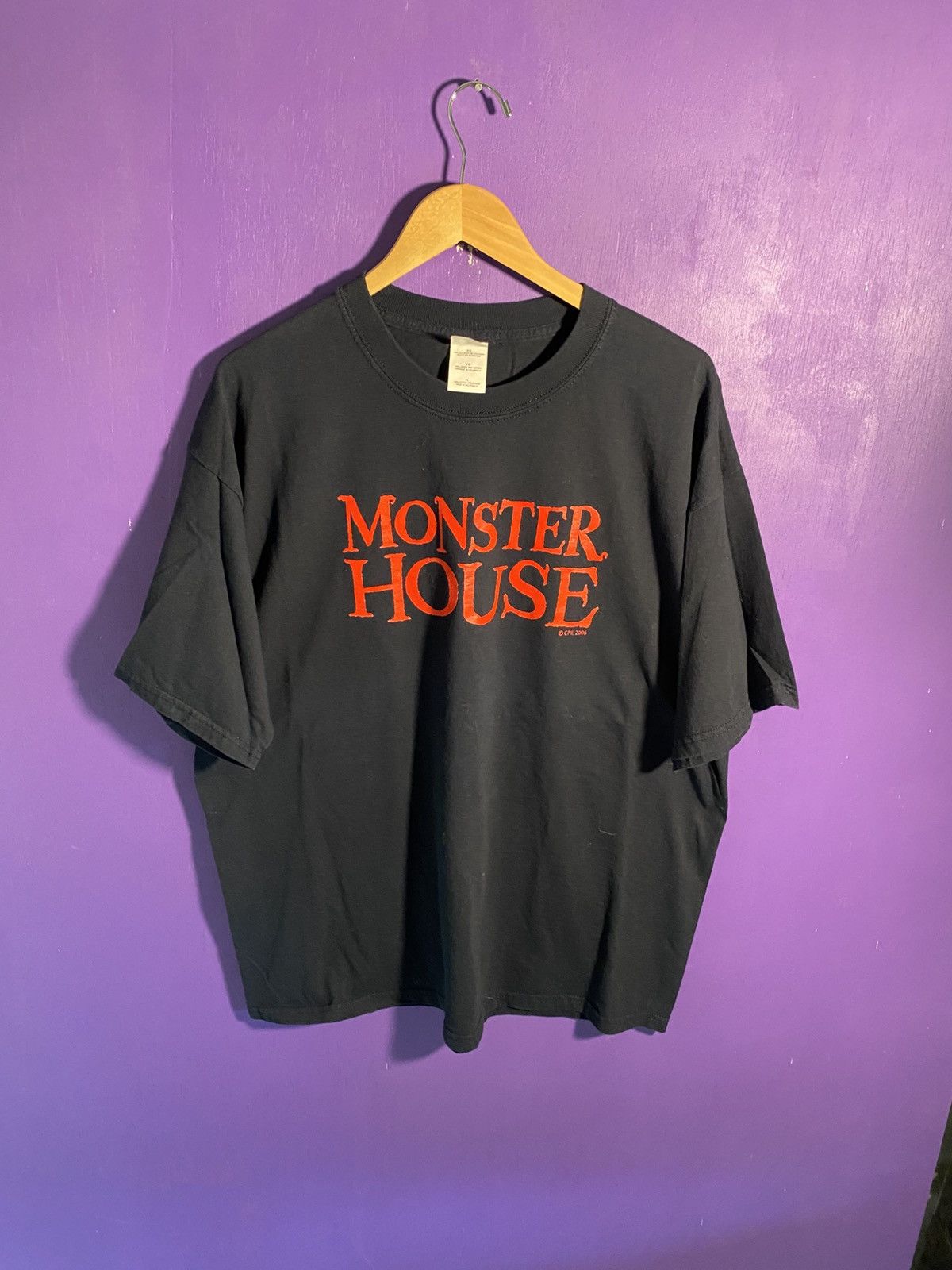 Vintage 2006 Monster House movie promo t-shirt
