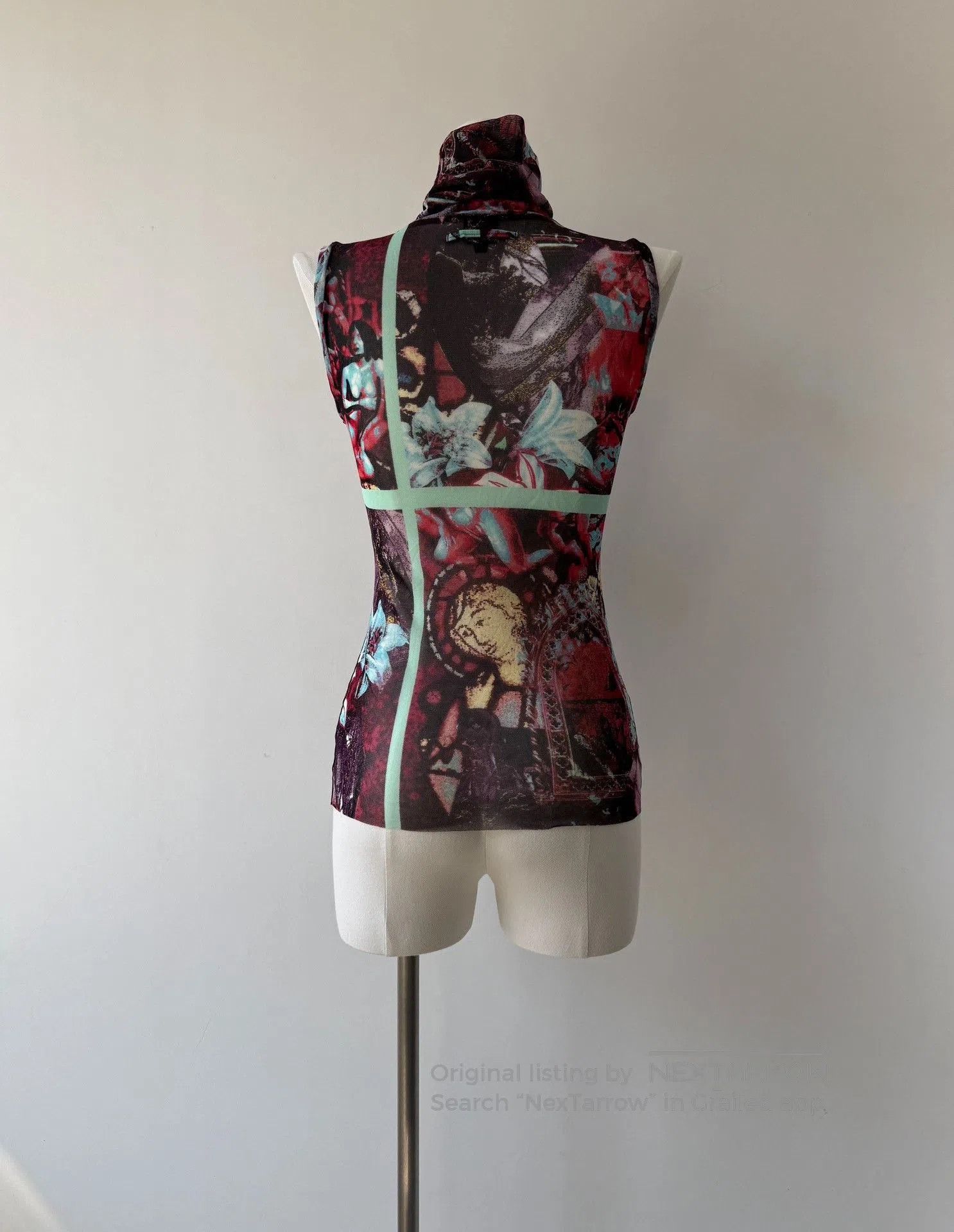 Jean Paul Gaultier Jean Paul Gaultier Tulle Sheer Sleeveless Top. Size M / US 6-8 / IT 42-44 - 5 Thumbnail