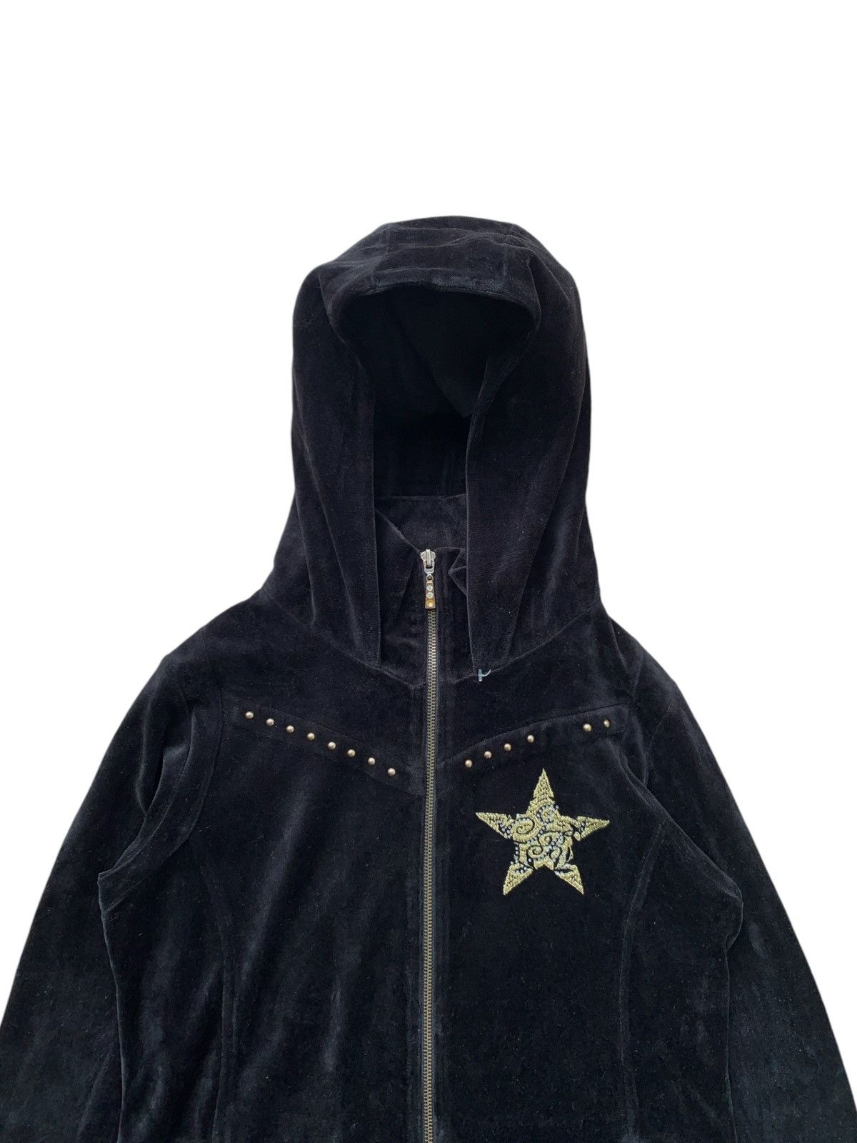14th Addiction 2000s Jambangee - Velvet Long Hoodie Stars Logo B Terry Size US M / EU 48-50 / 2 - 2 Thumbnail