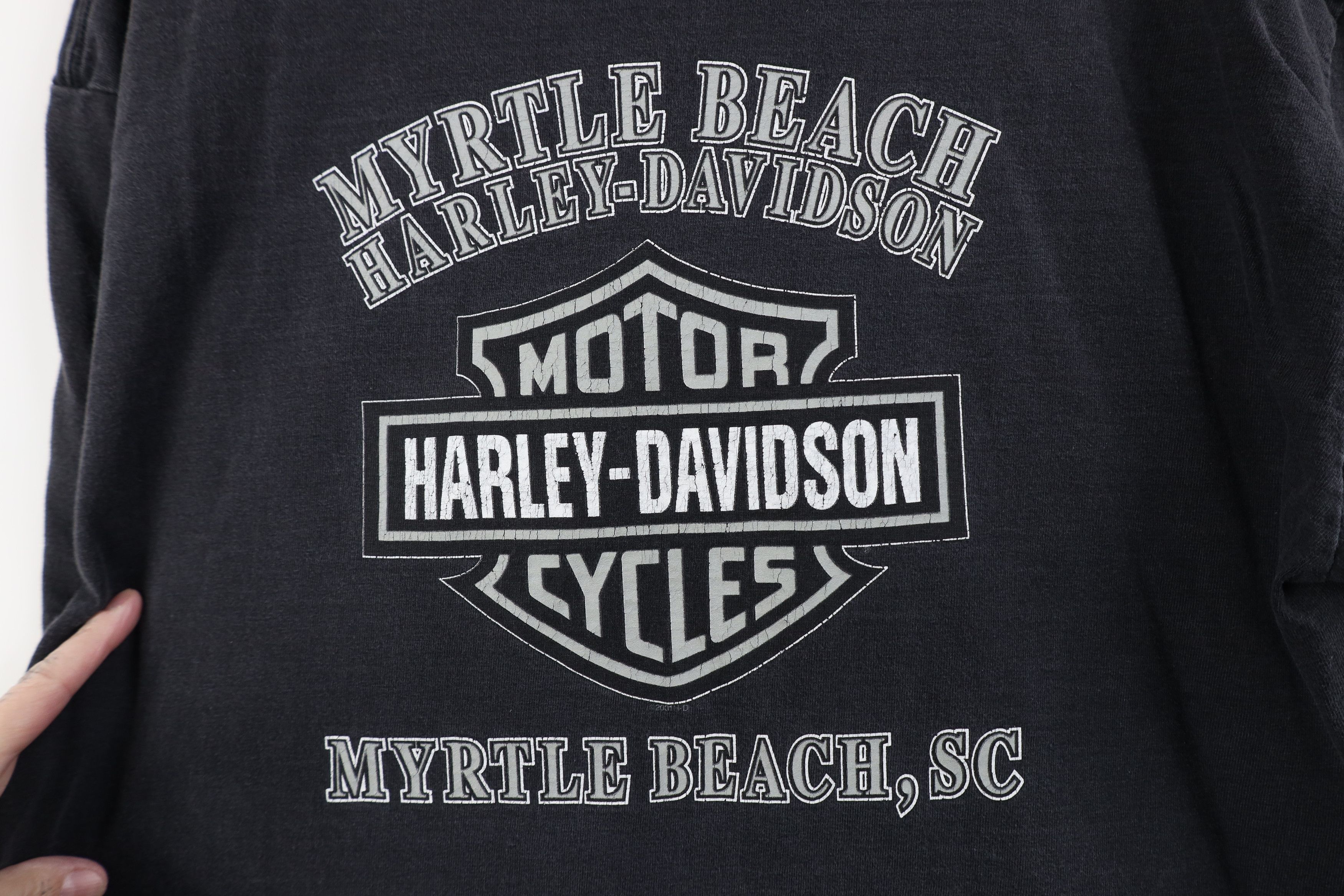 Harley Davidson Vintage Y2K Harley Davidson Steel Plate Box Logo T-Shirt USA Size US XL / EU 56 / 4 - 10 Thumbnail